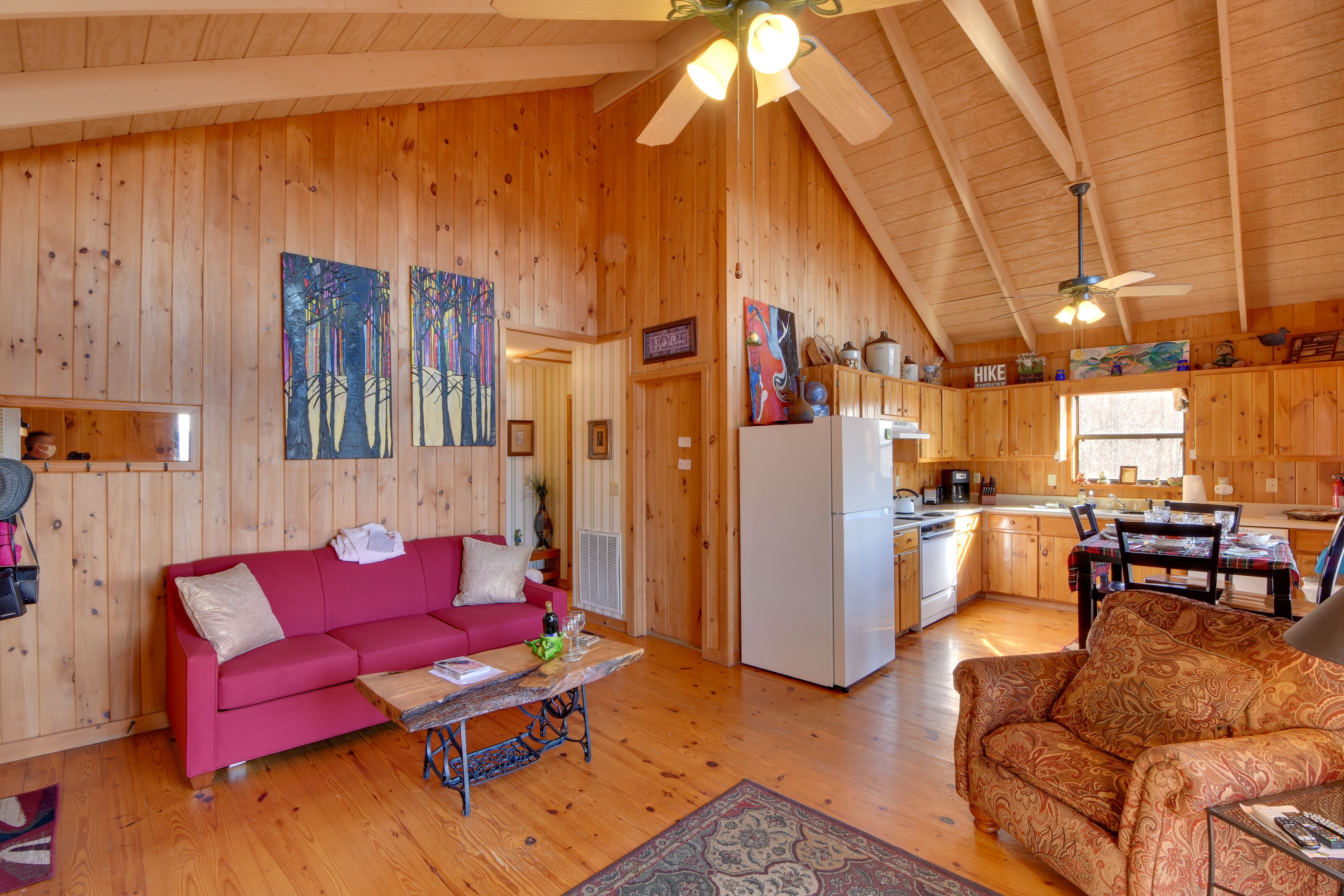 Living Room into Kitchen