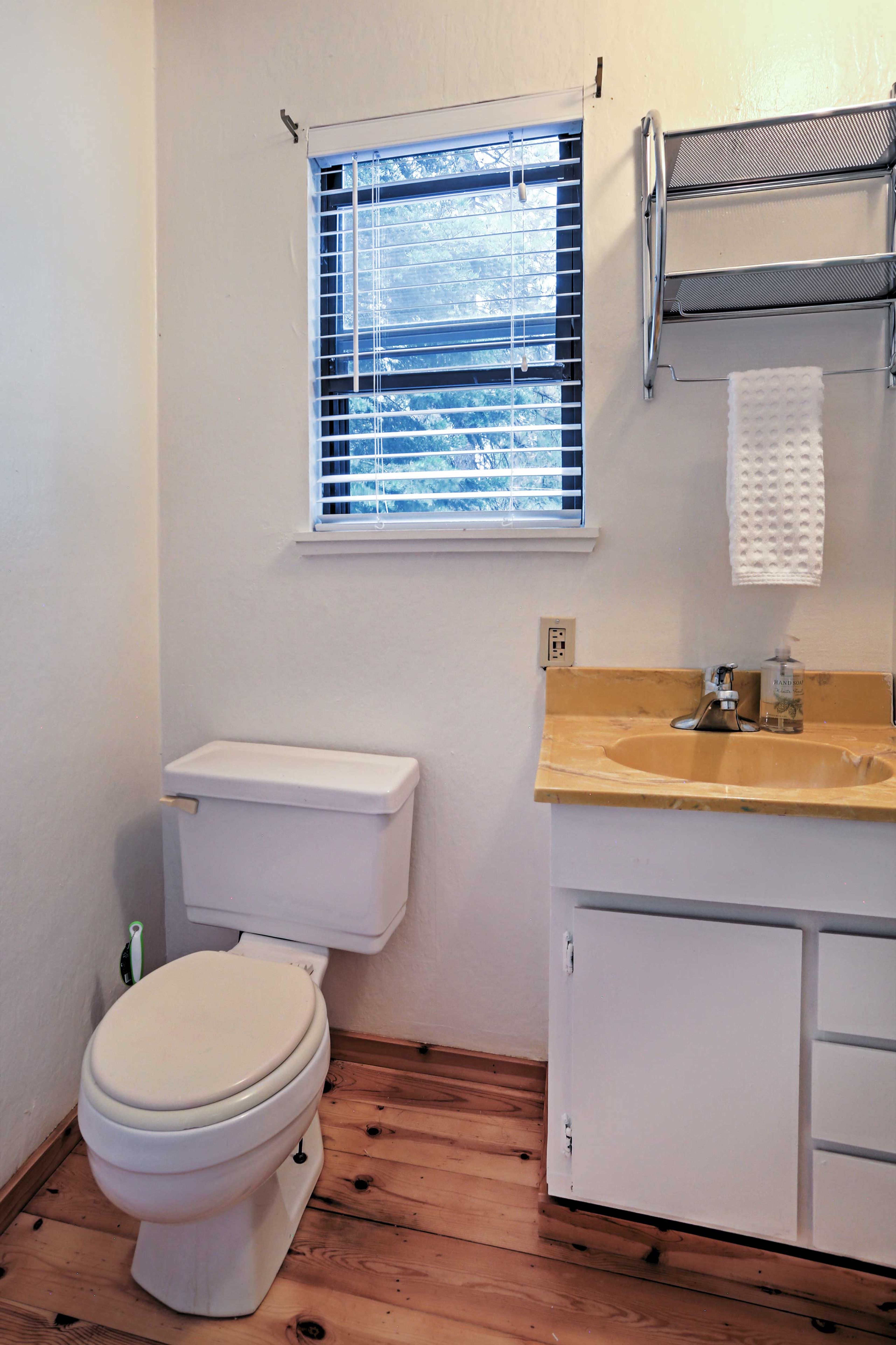 The en-suite half bathrooms provides added convenience.