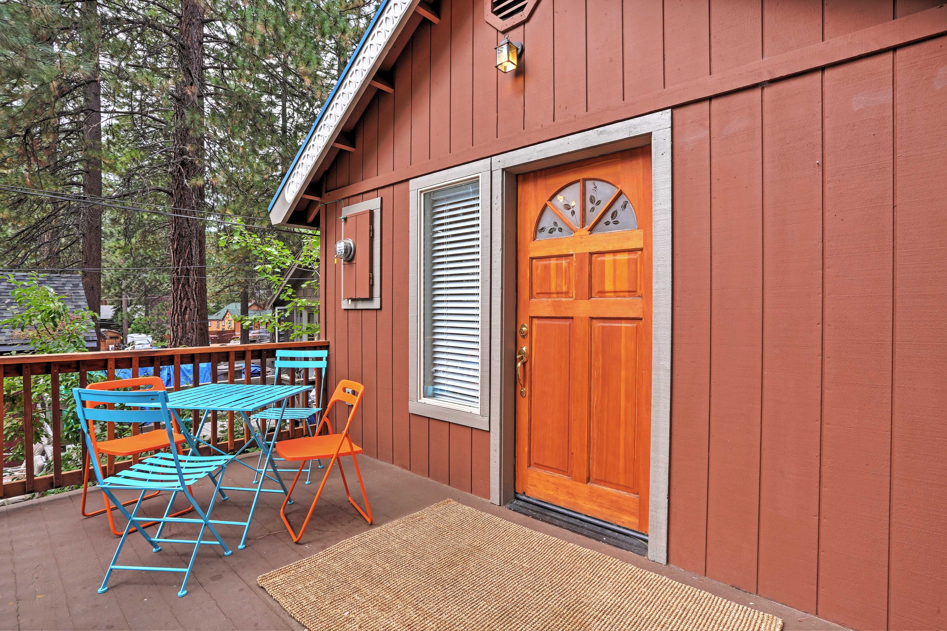 Listen to the soothing sounds of nature as you sip your coffee on the deck.