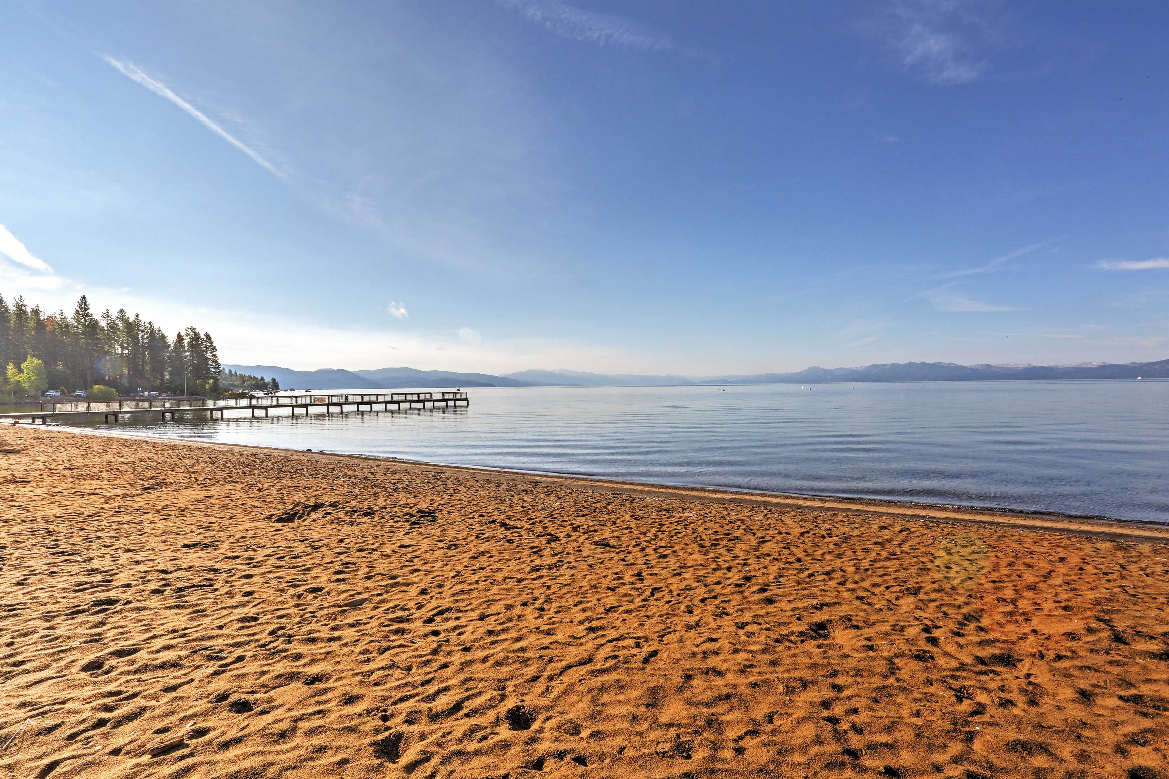 Relax on the beach and work on your tan or splash around in the water.