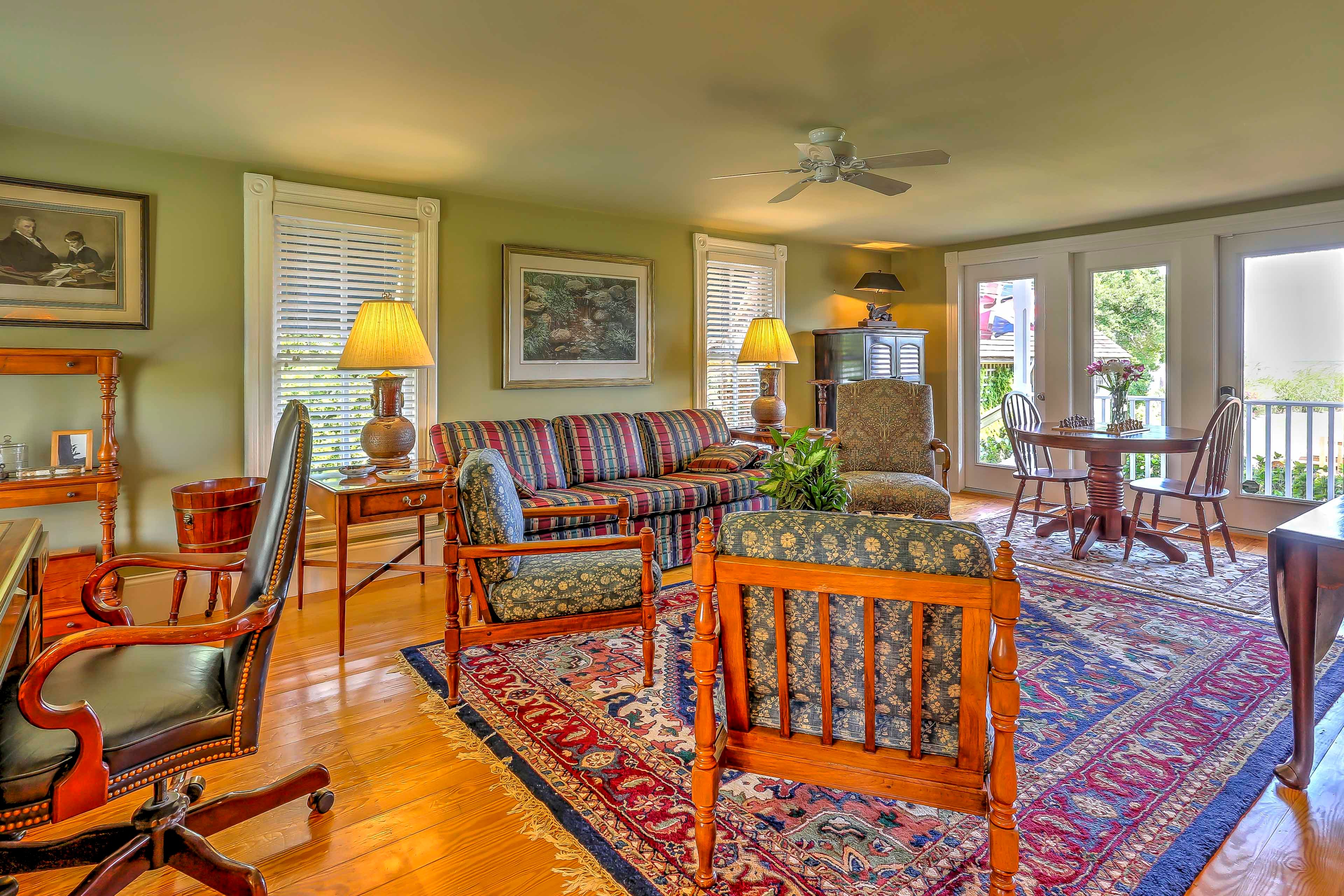 Make yourself at home in this spacious den.