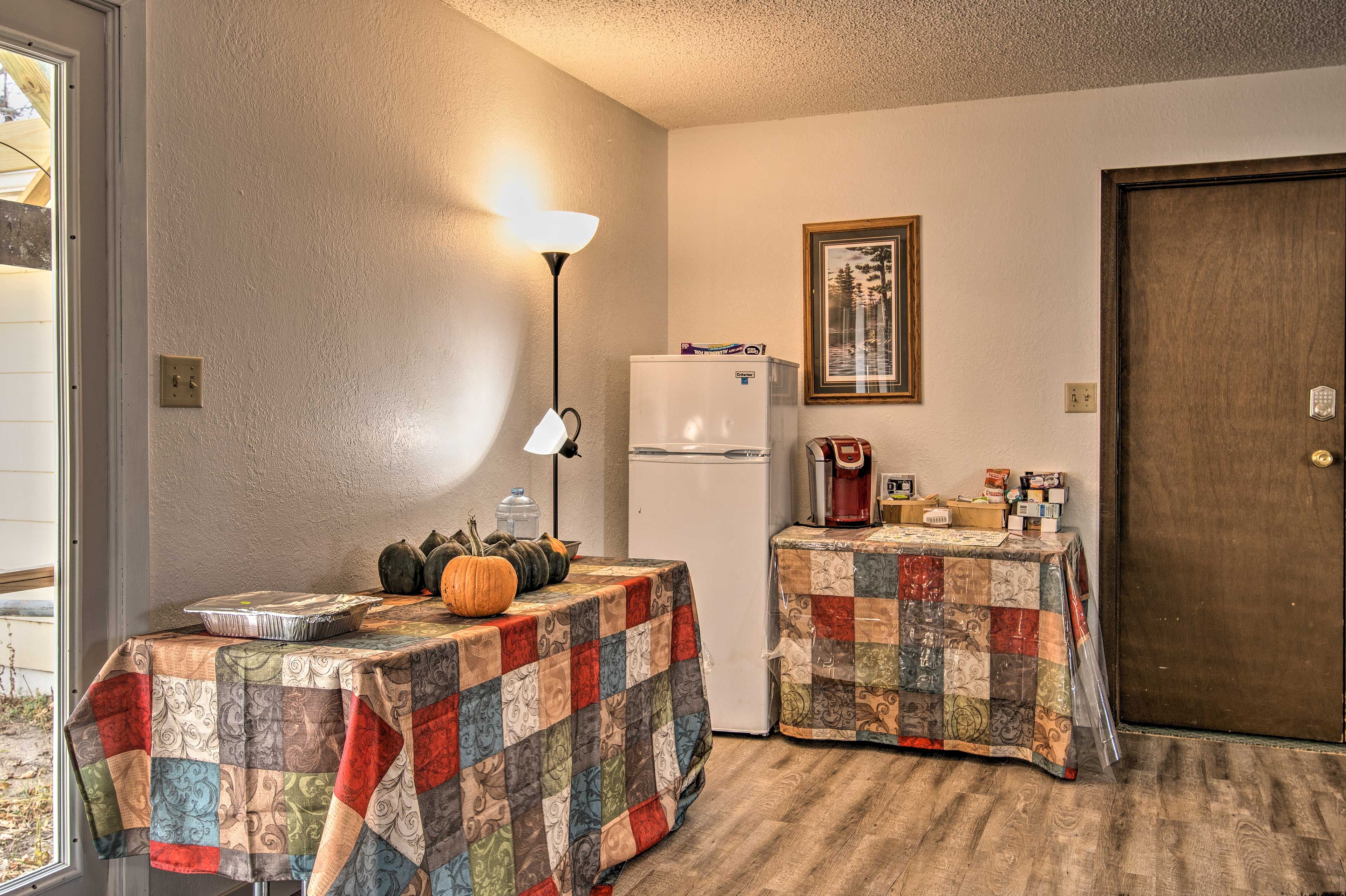 Share tasty refreshments and stories from the day.