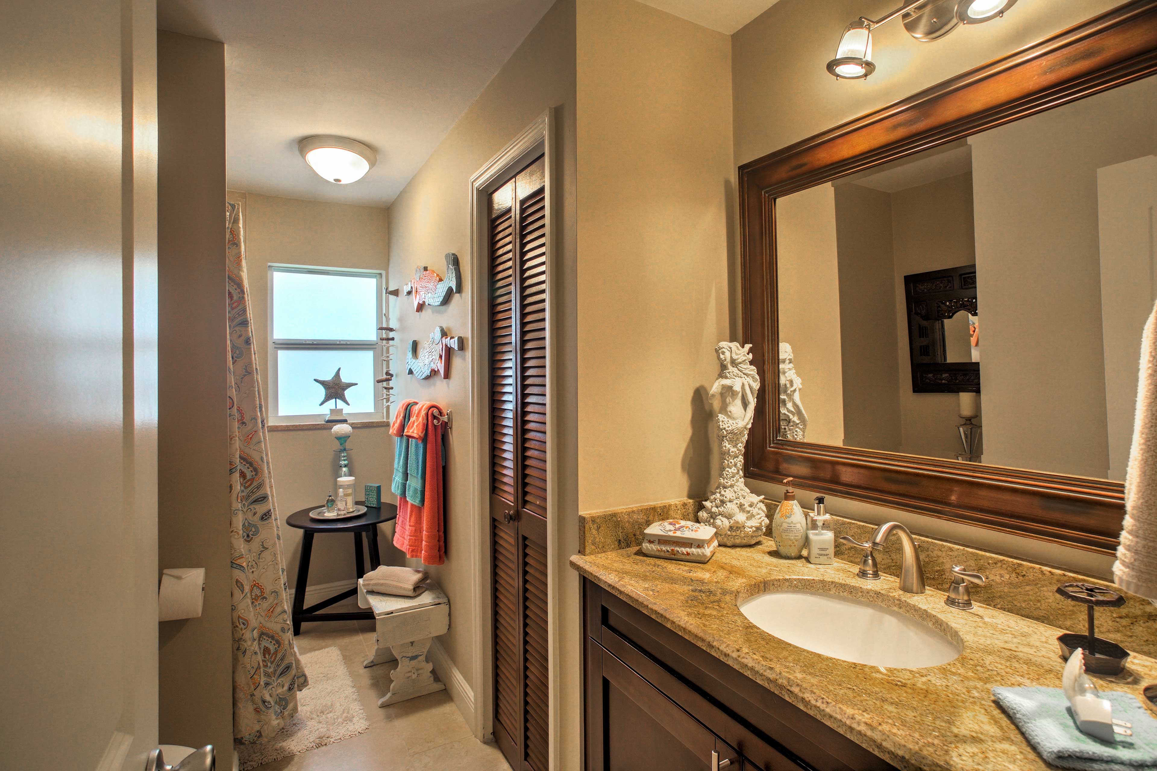 Guests will enjoy the privacy and comfort of the en-suite bathroom.