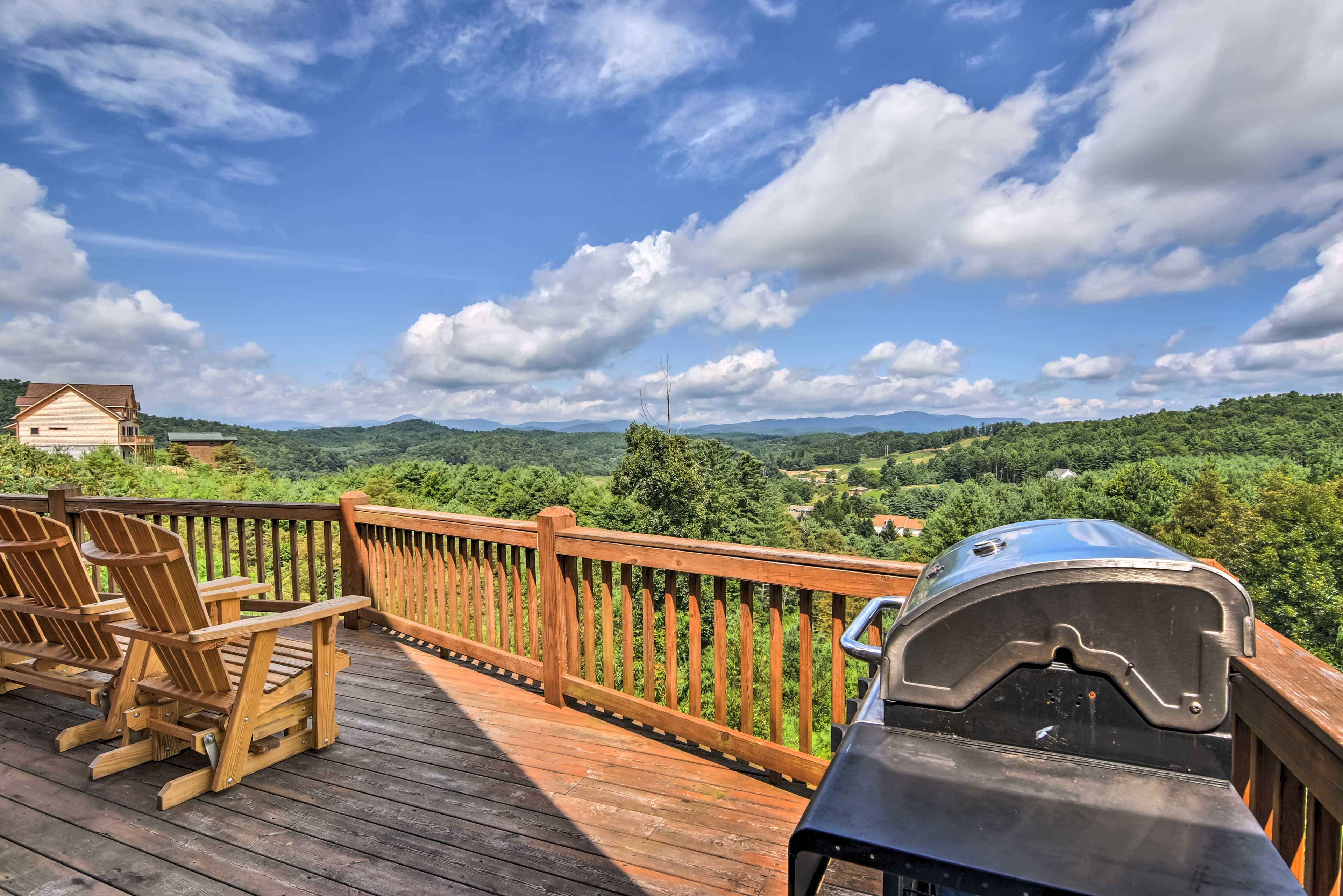 Private Deck | Blue Ridge Mountain Views