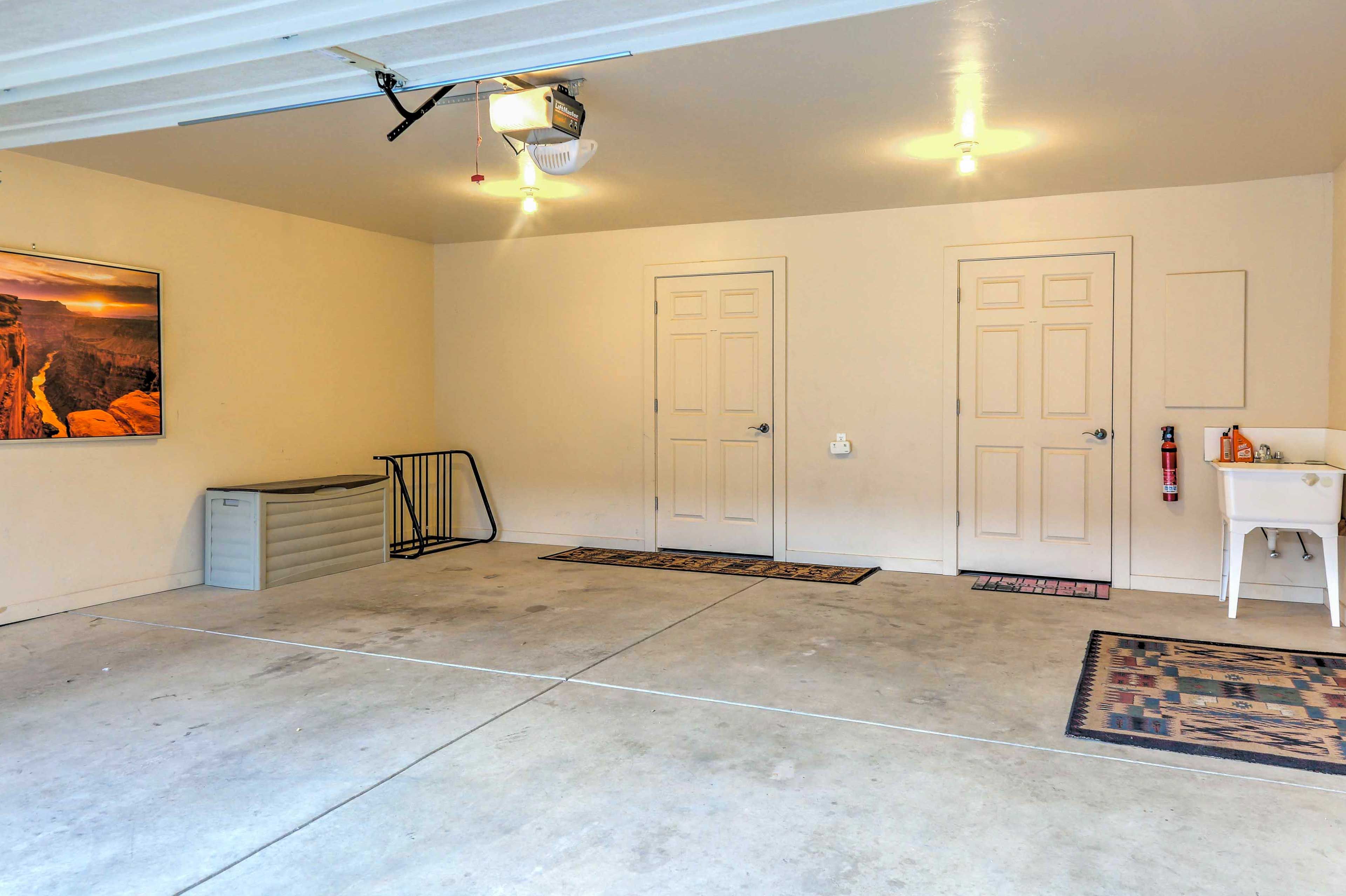 Give your cars shelter with 2 garage spots.