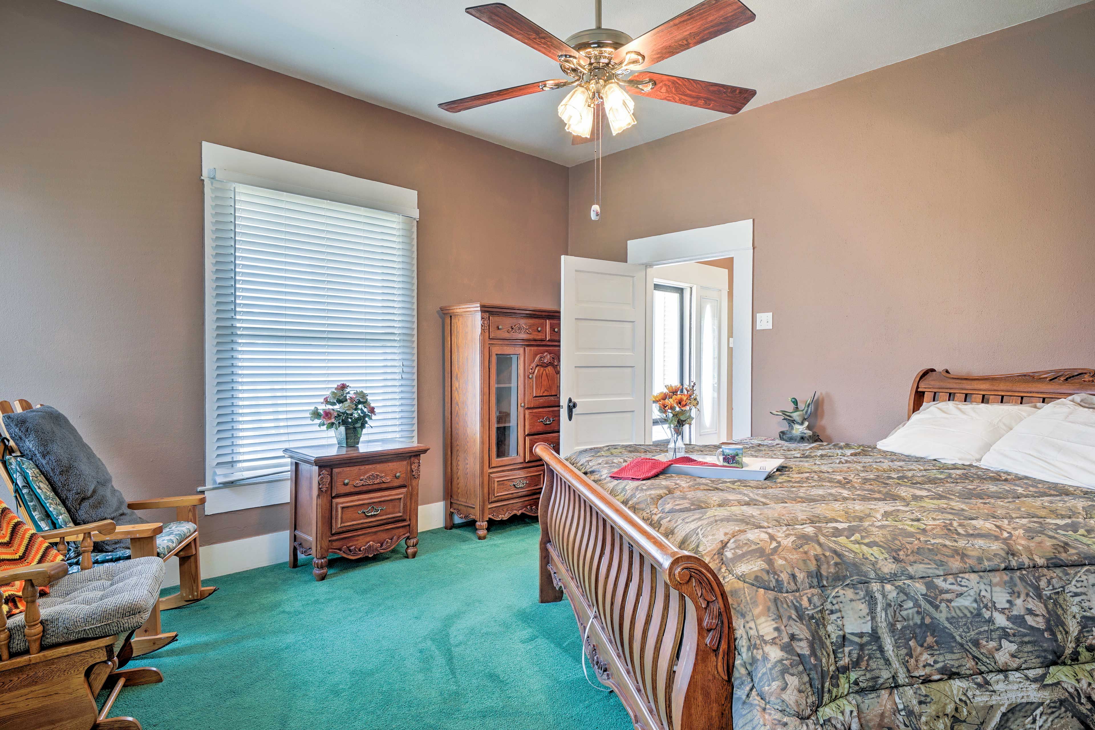 There's plenty of space to read and relax.