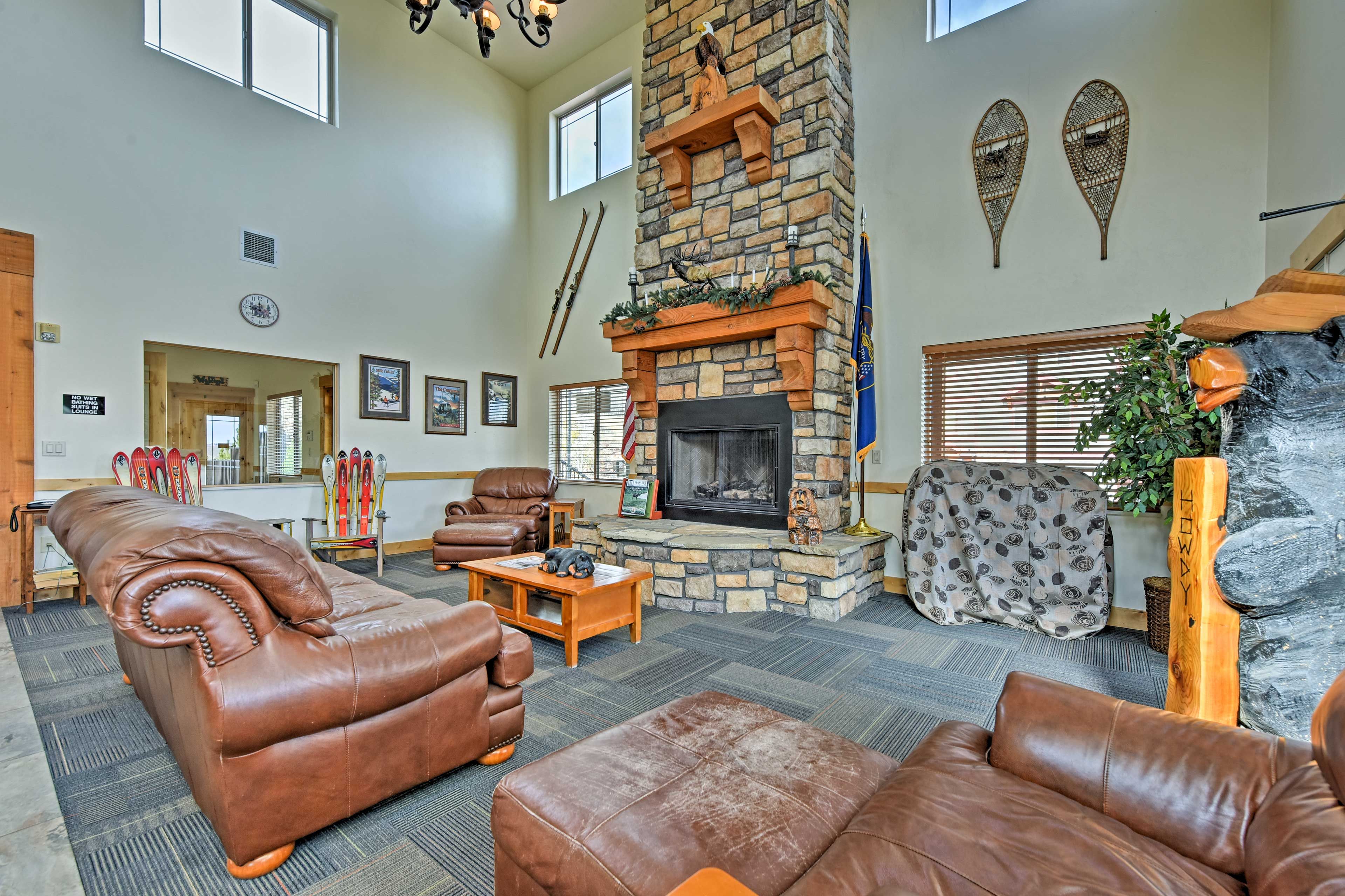 Spend some time in the community clubhouse.