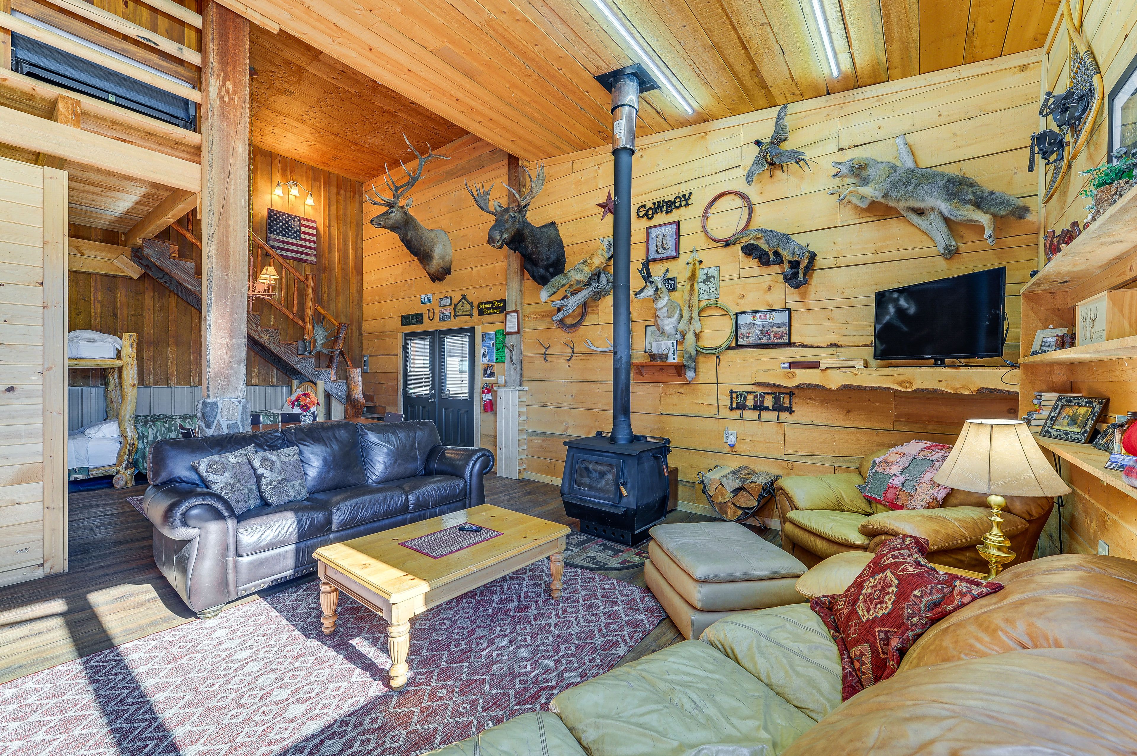 Living Area | Smart TV | Wood-Burning Stove