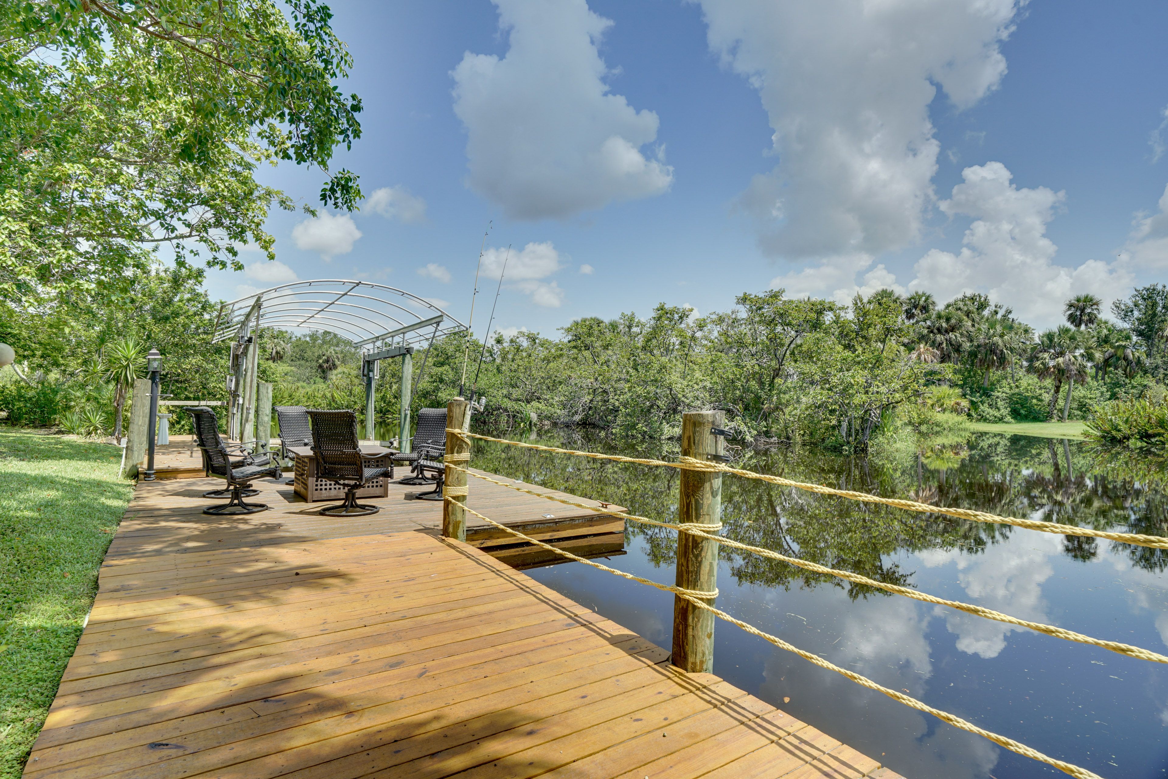 Waterfront Deck & Boat Dock w/ Canal Access