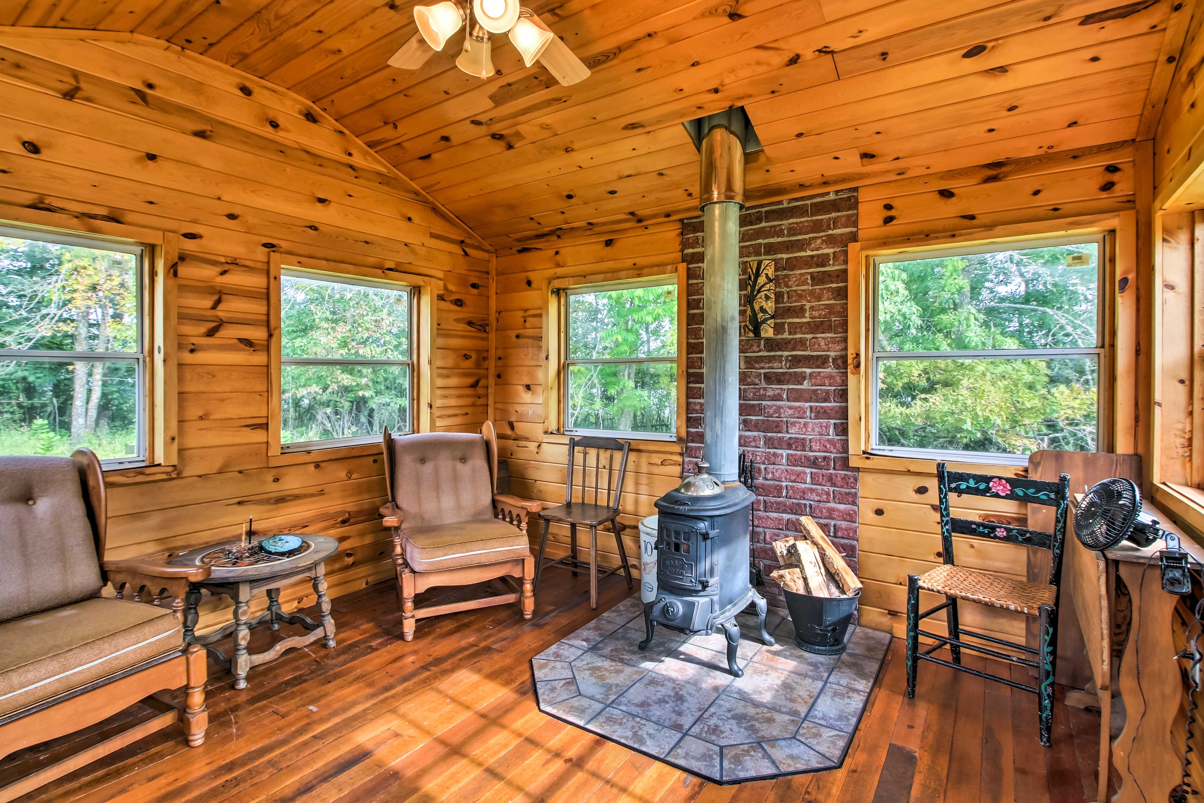 Garden House Interior | Wood-Burning Stove