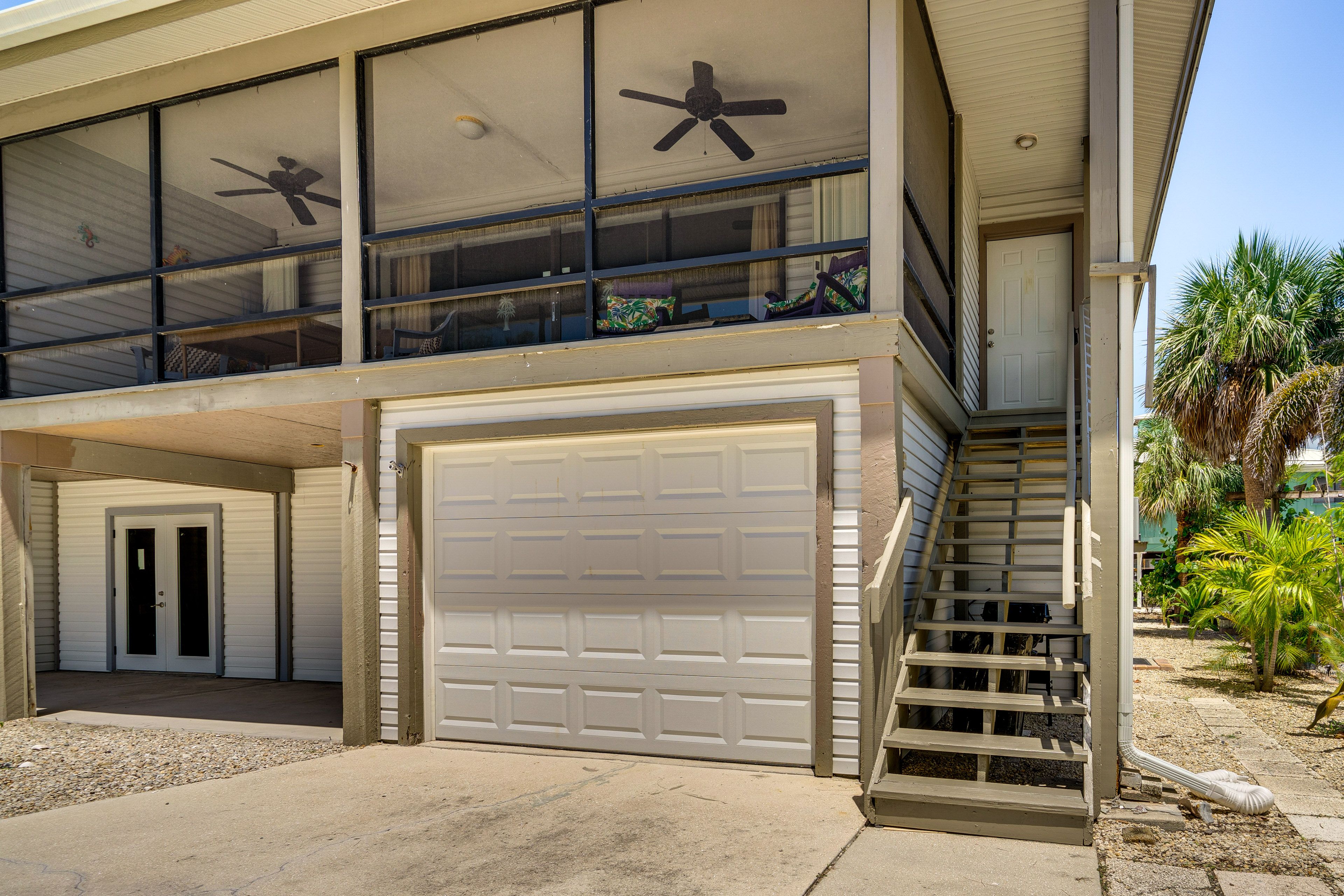 Property Exterior | Single-Level Home | Above-Garage Duplex