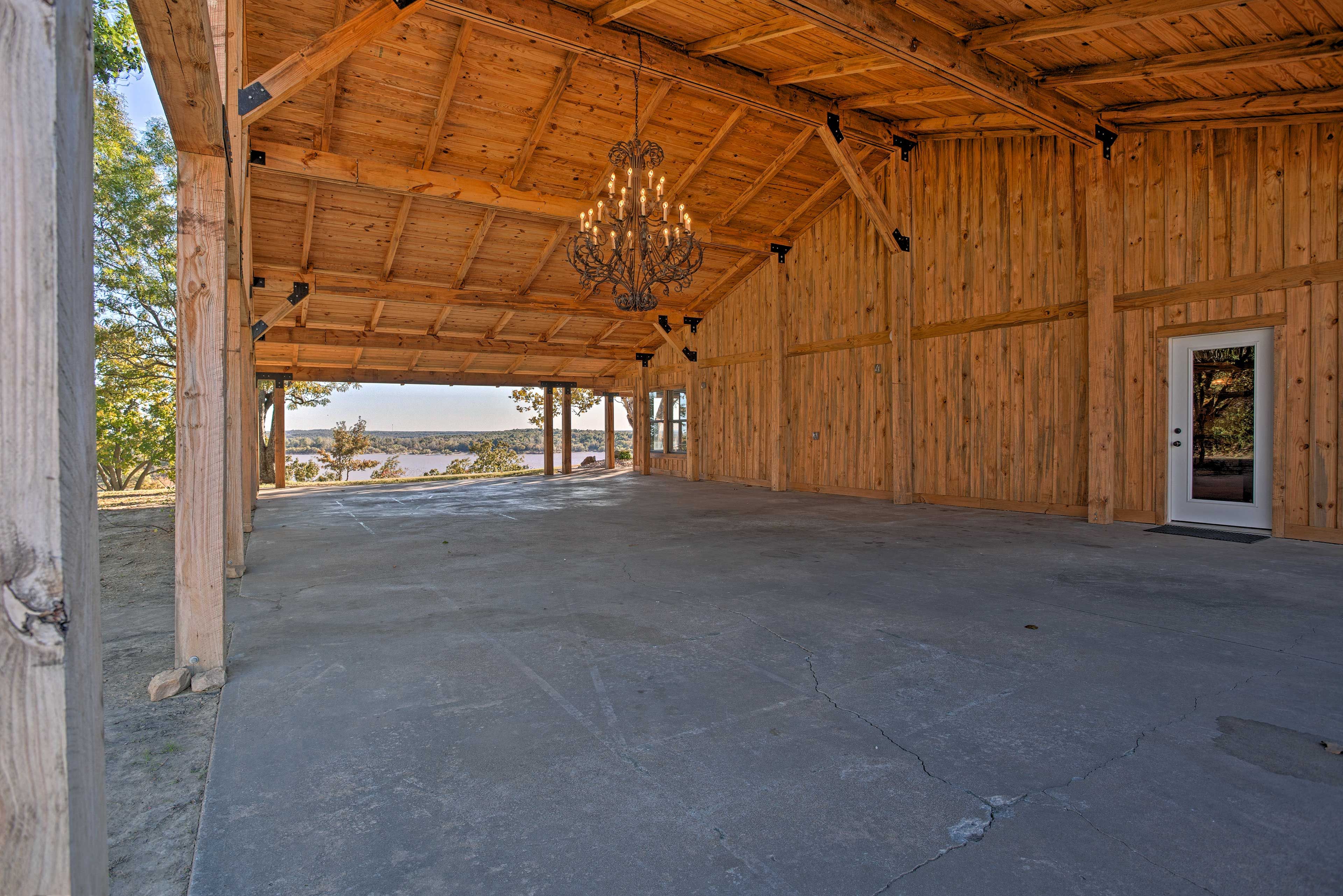 Dance the night away in this magnificent covered area!