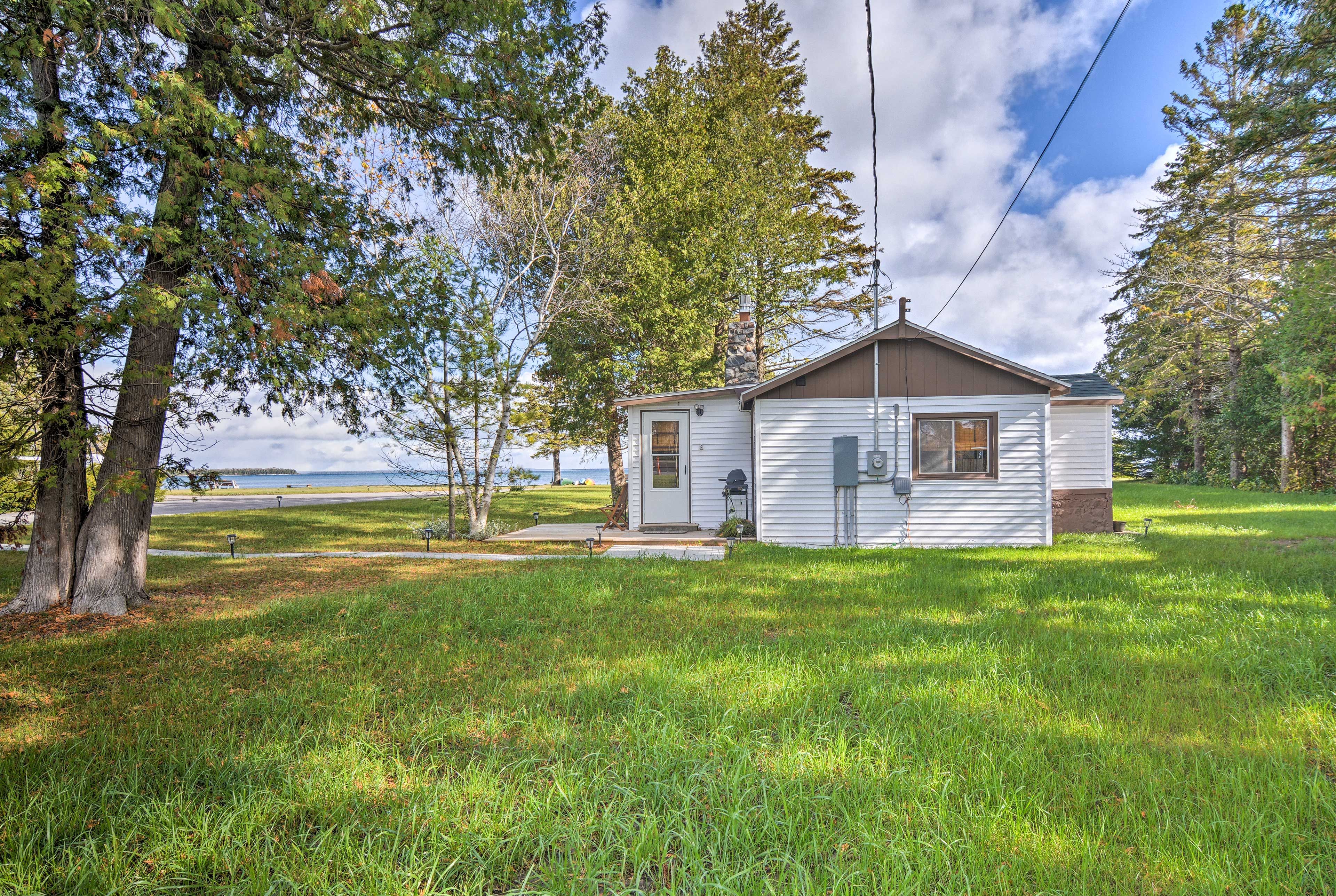 Studio Exterior | 600 Sq Ft | Direct Access to Lake Huron | Central Location