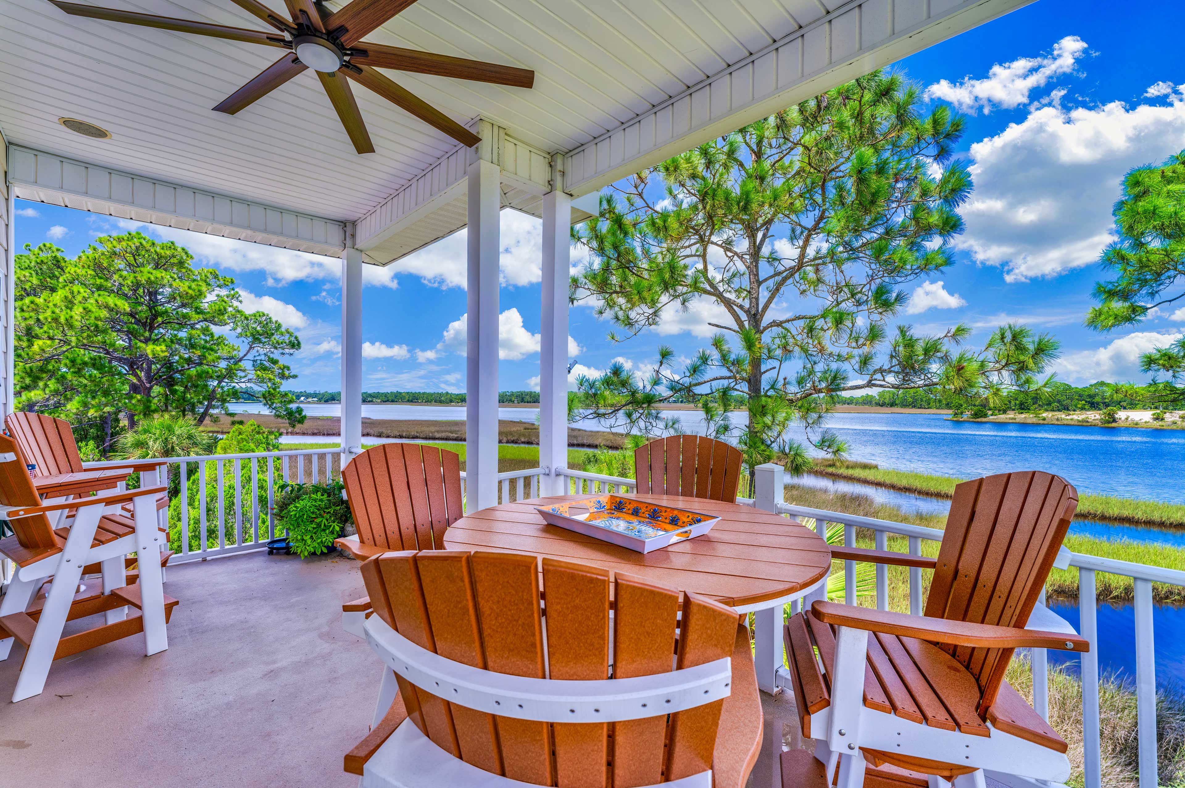 Carrabelle Vacation Rental | 3BR | 3.5BA | 2,200 Sq Ft | Stairs Required