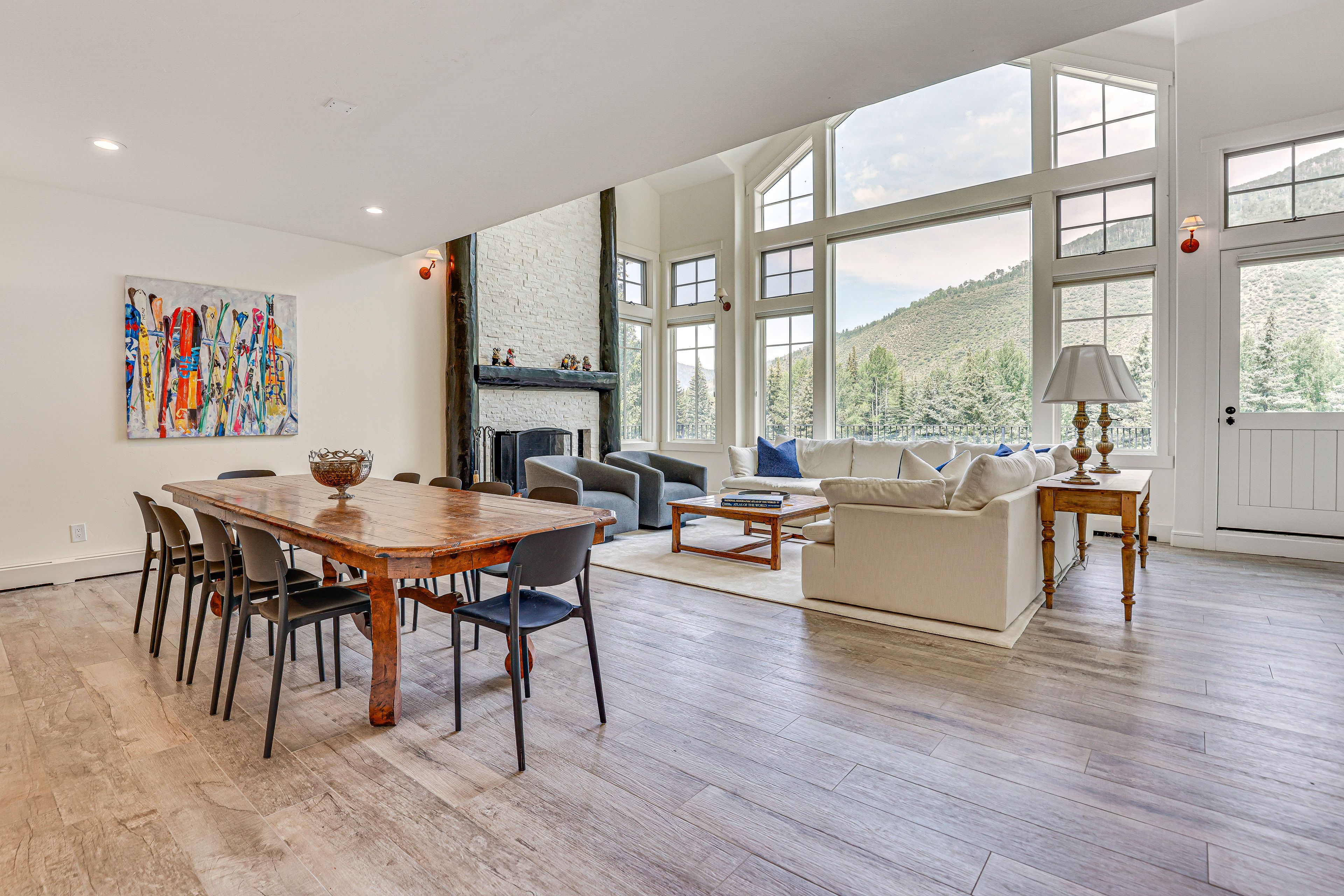 Dining Area | Dishes & Flatware Provided | Open Floor Plan