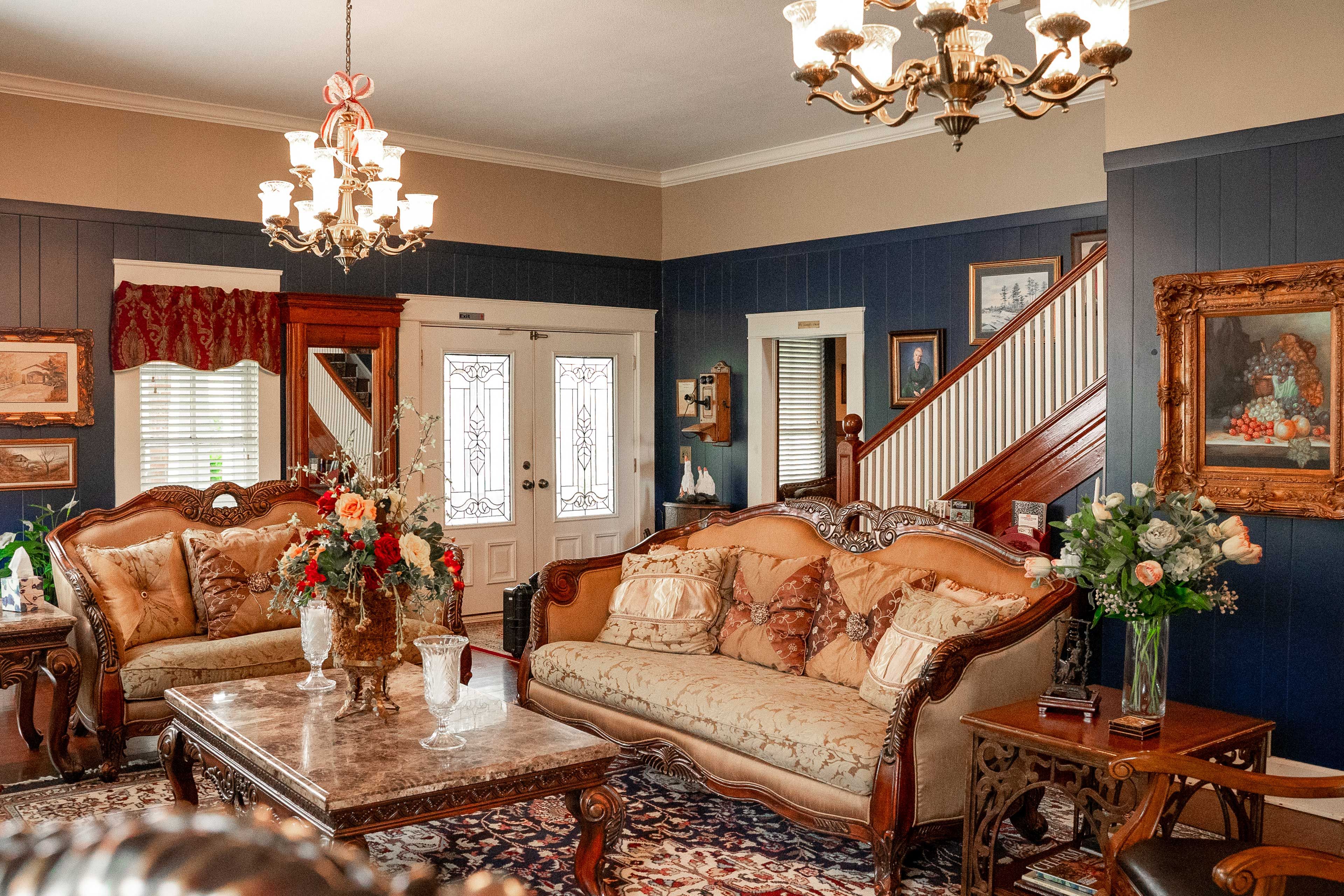 Foyer | Wood-Burning Fireplace