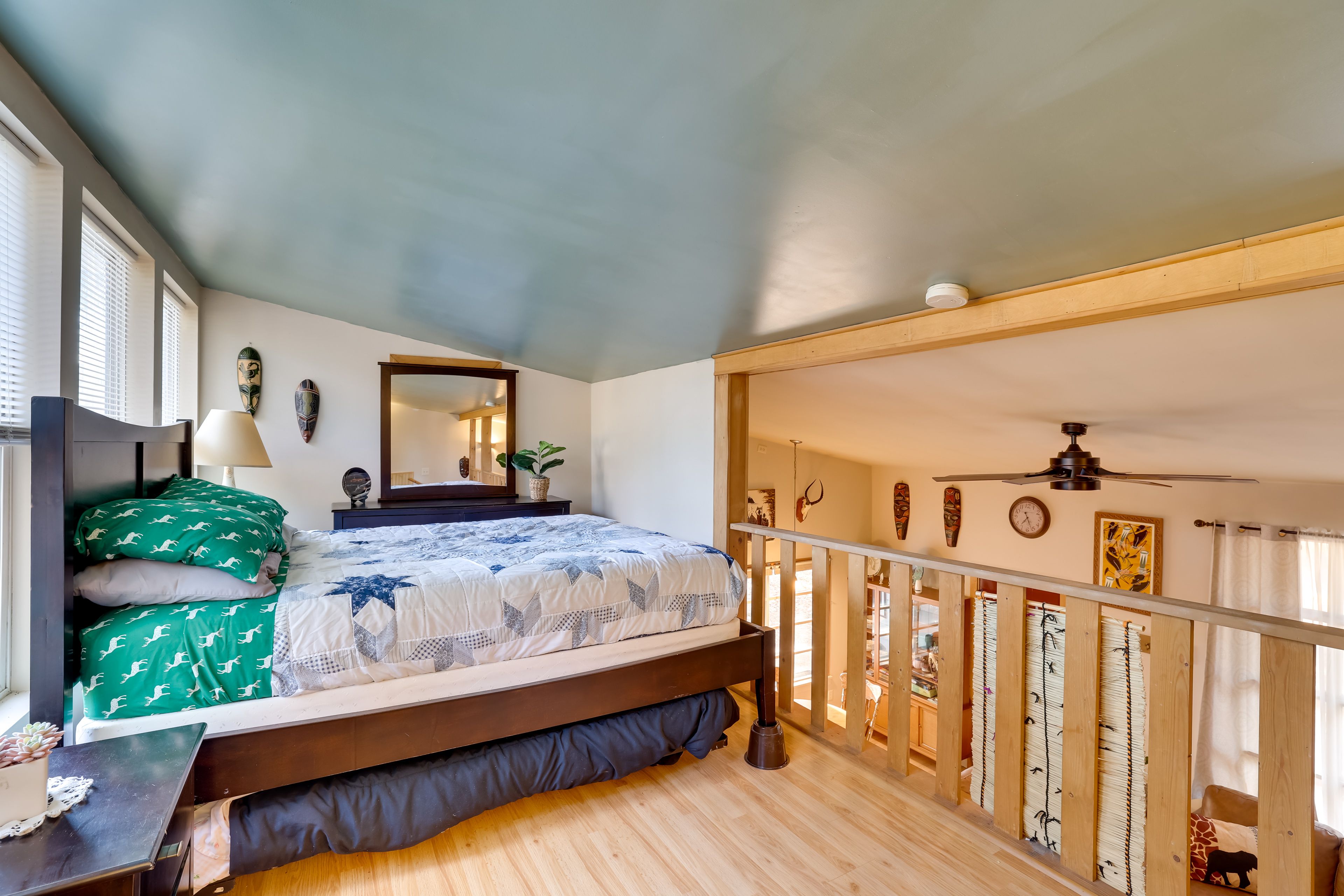 Bedroom 2 (Loft) | Queen Bed w/ Twin Trundle