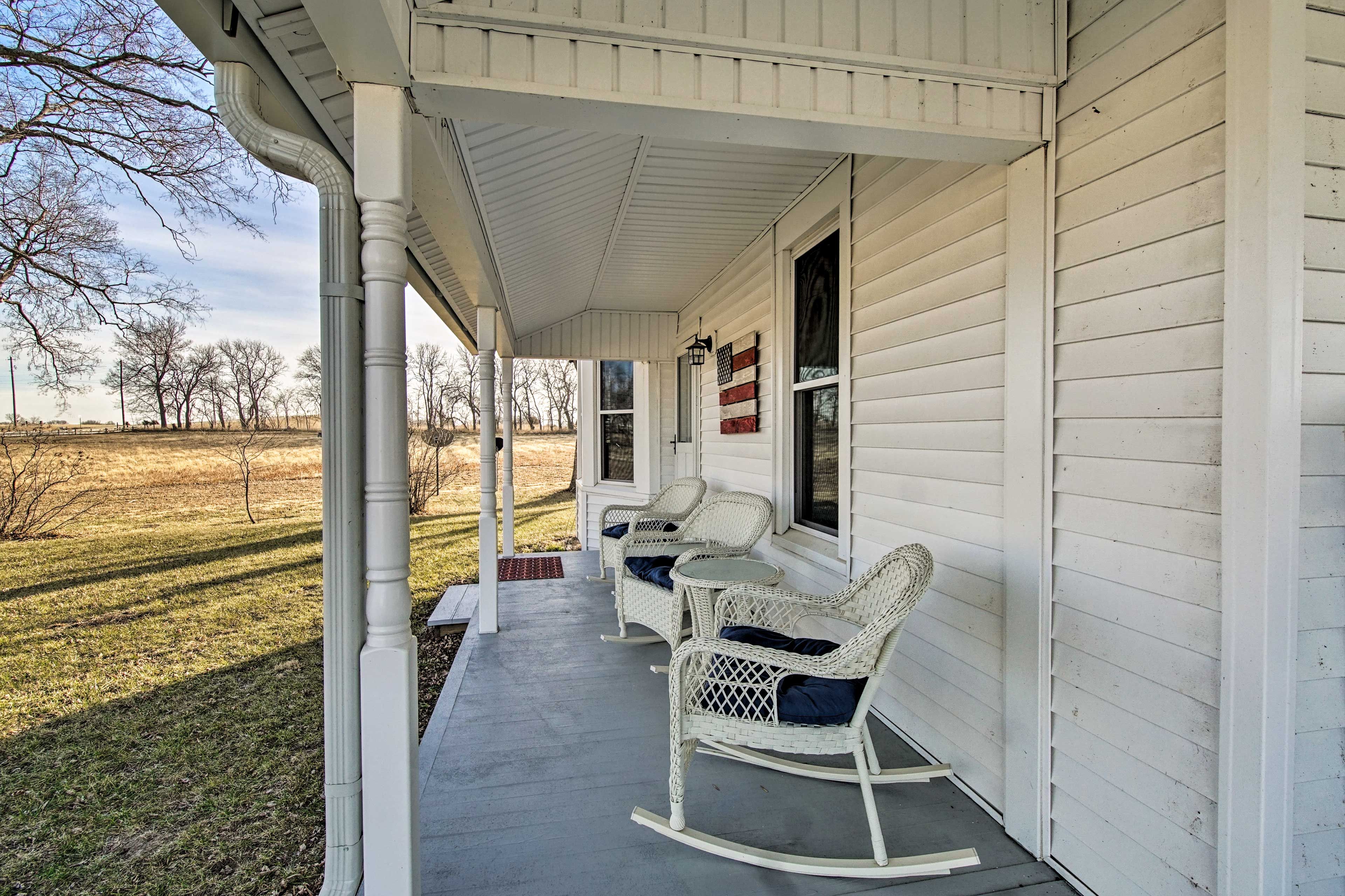 Covered Porch | Spacious Yard