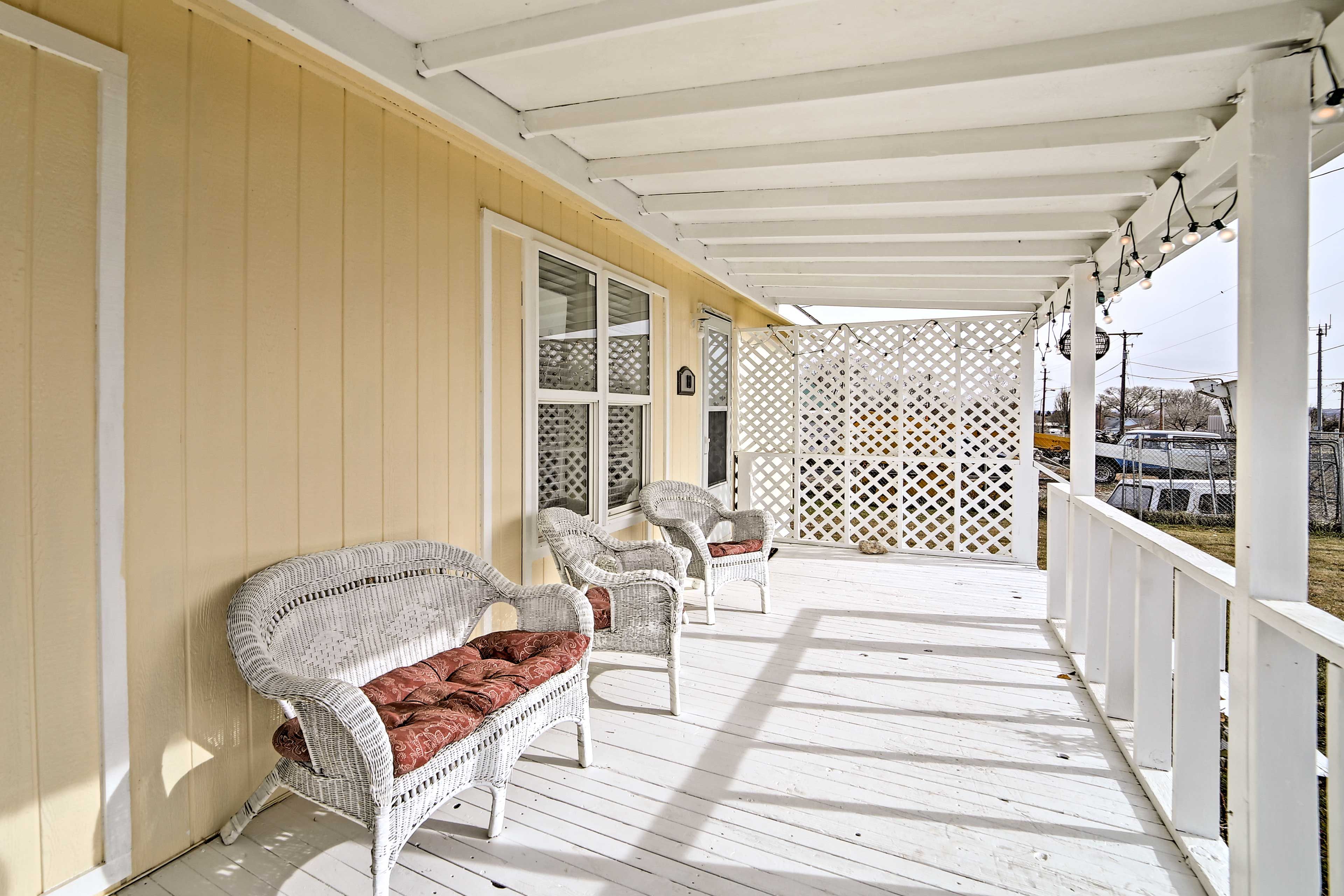 Sip your morning coffee on the front porch.