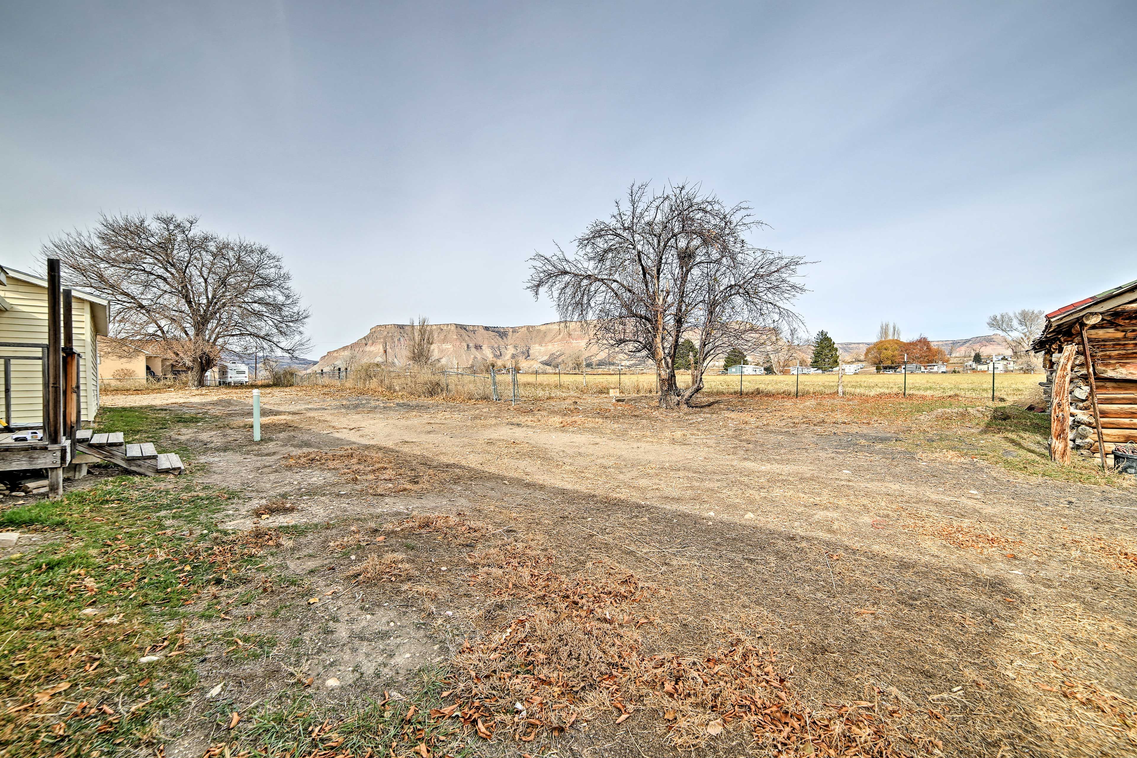 Surrounded by mountains and farmlands, this home ensures a peaceful stay.