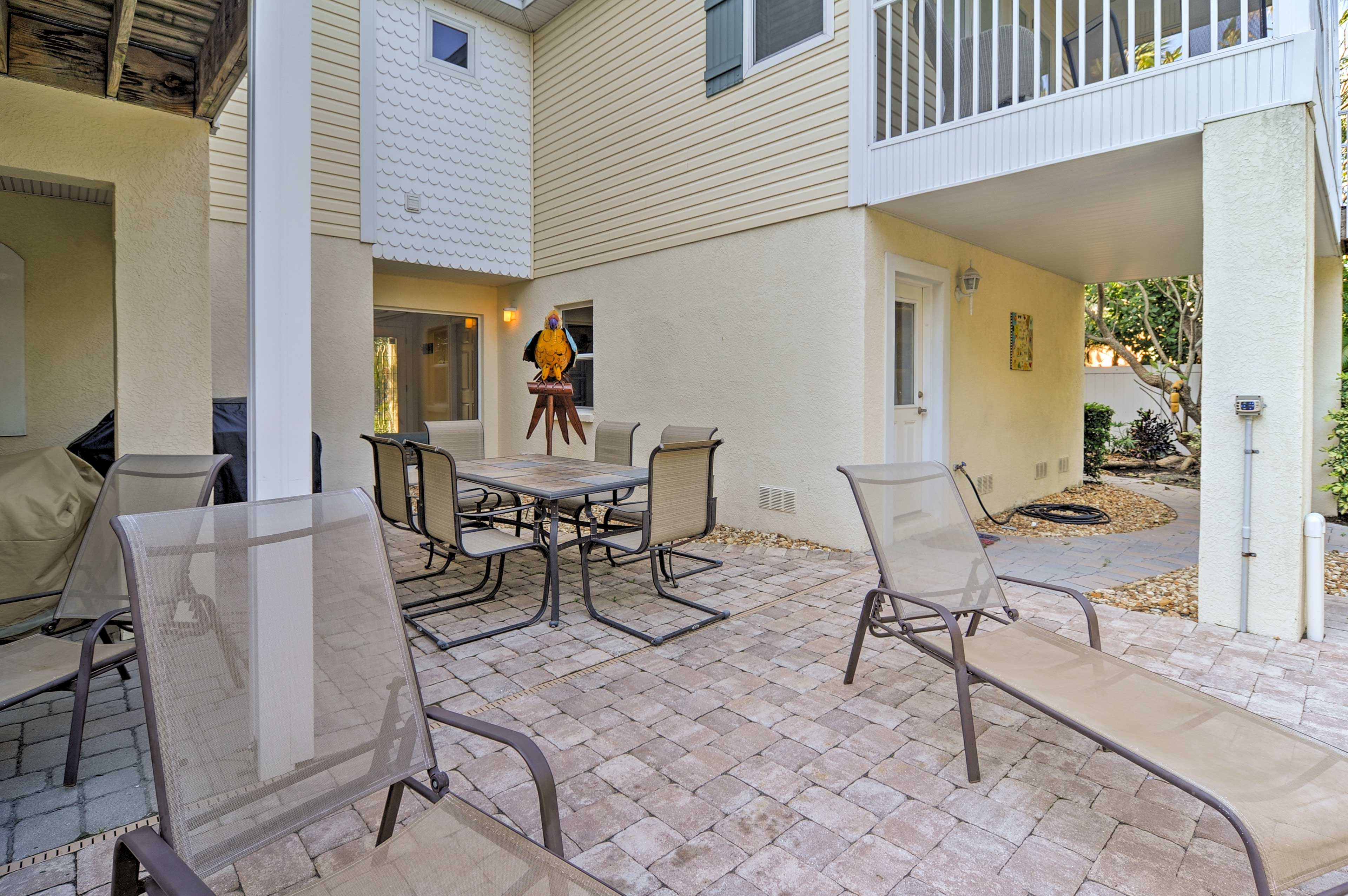 Dine al fresco or lounge poolside on the patio.