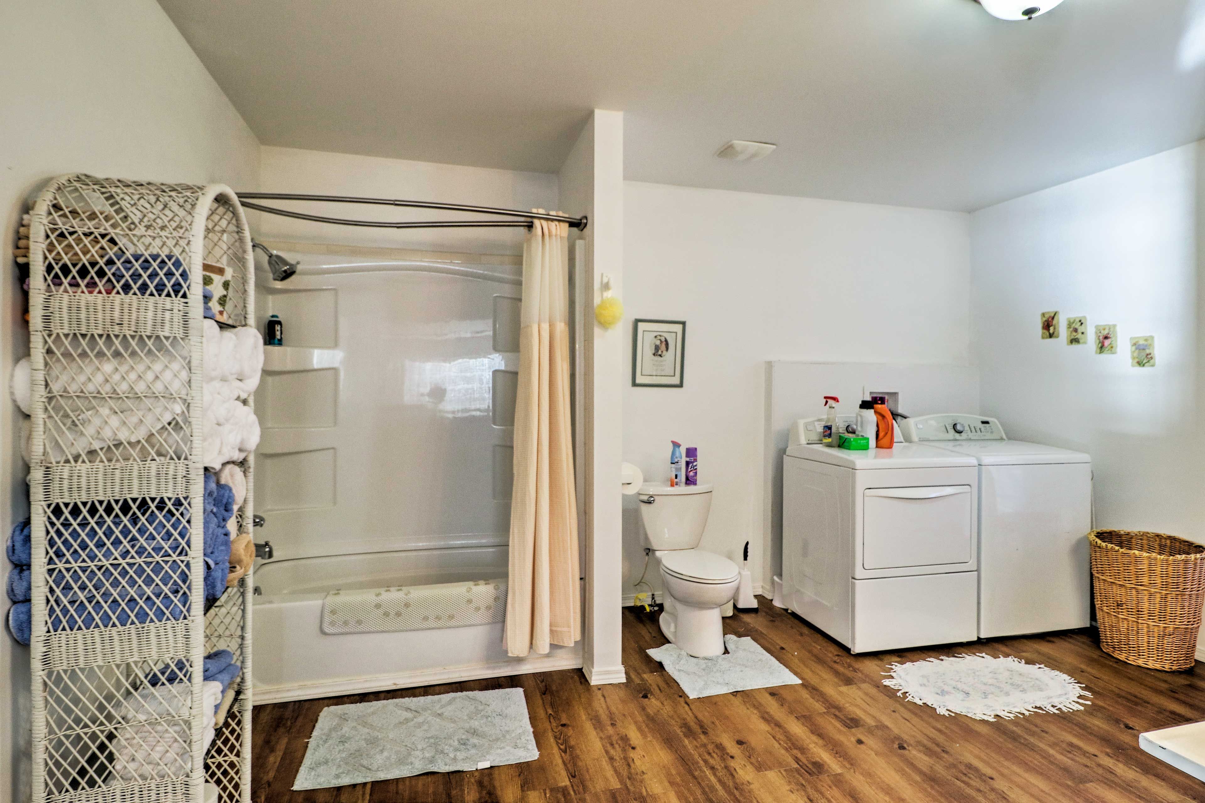 Full Bathroom | Washer & Dryer | Iron & Board | Laundry Detergent