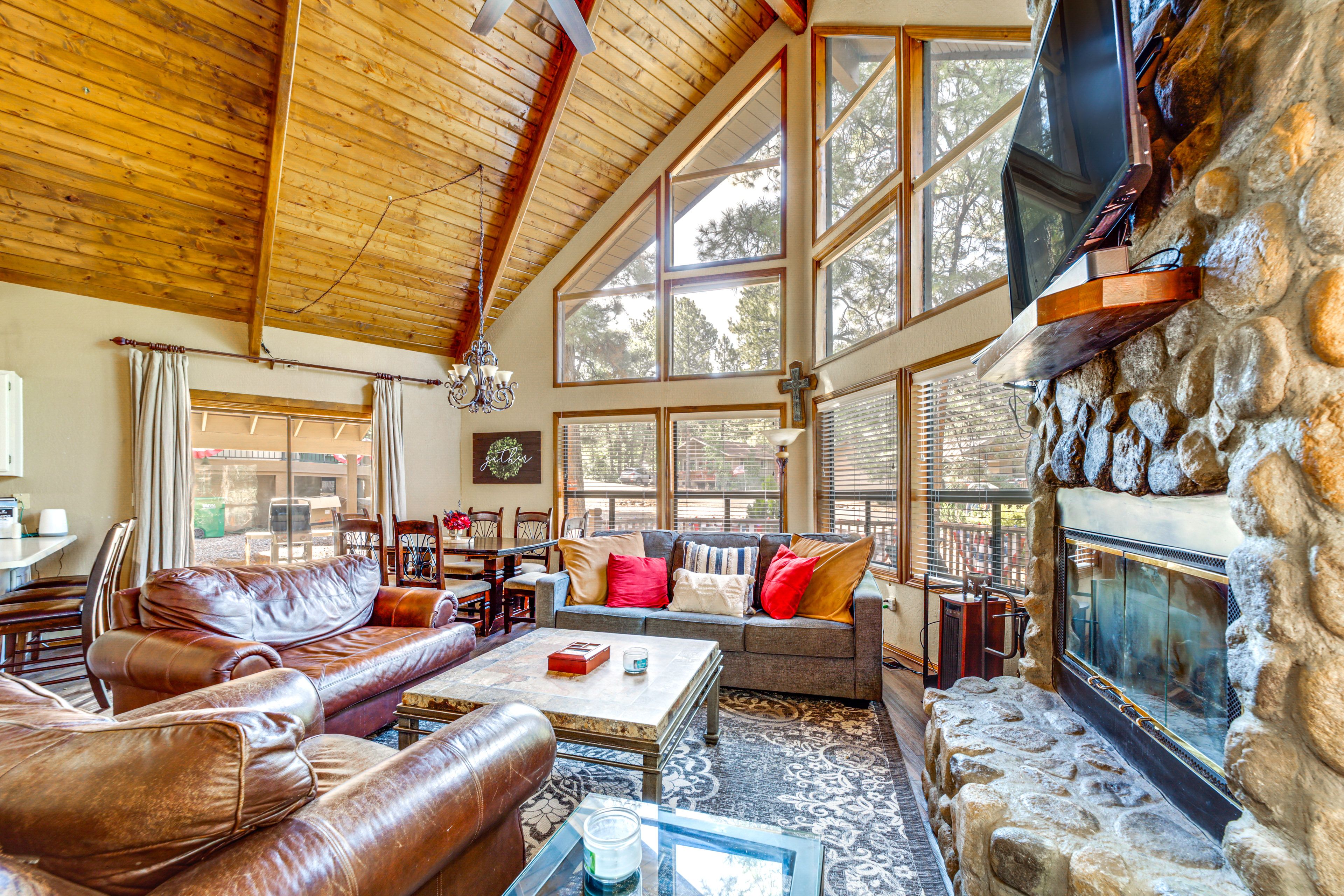 Munds Park Vacation Rental Cabin | 3BR | 2BA | 1,800 Sq Ft | Steps Required