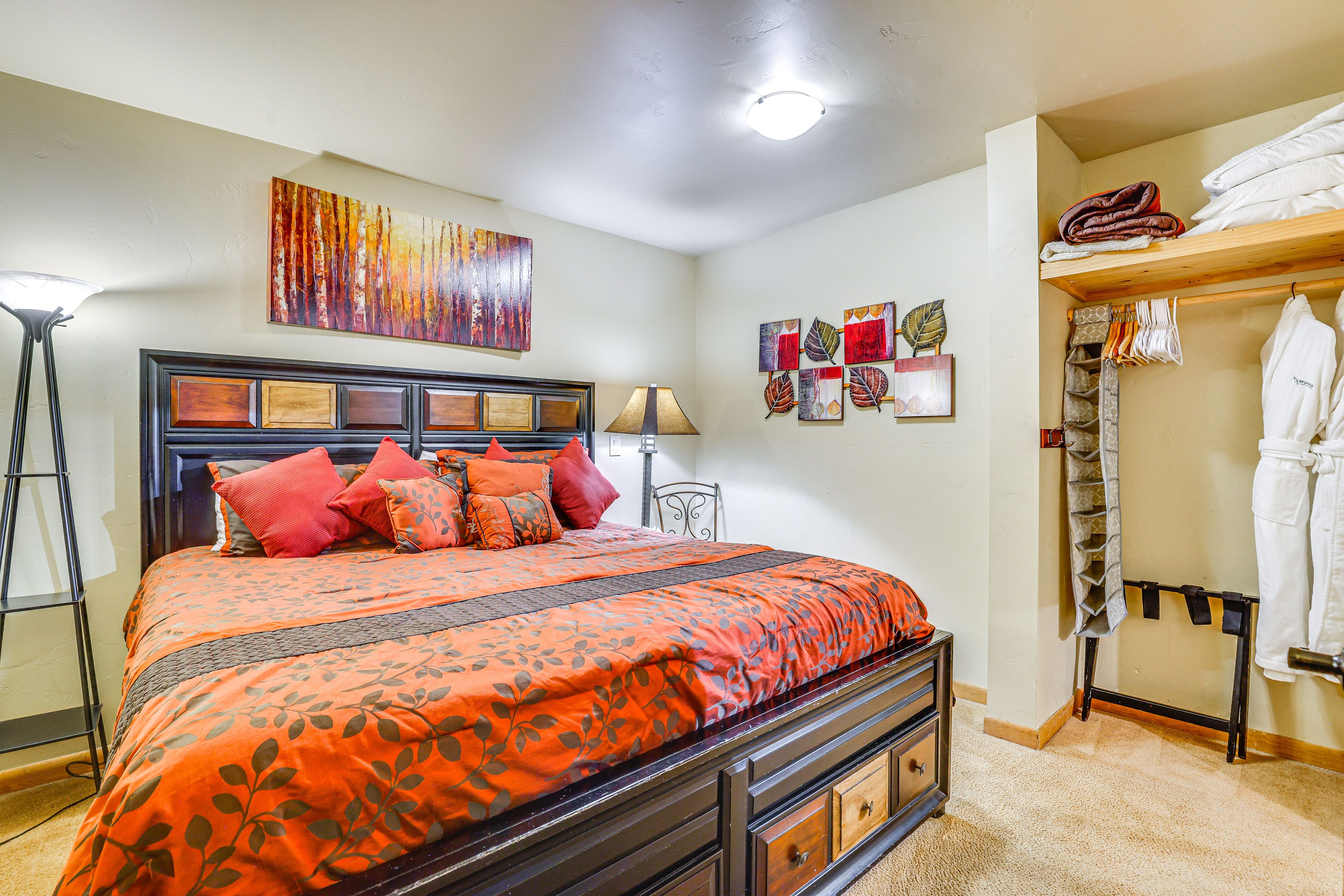 Bedroom 1 | King Bed | Linens Provided | Smart TV