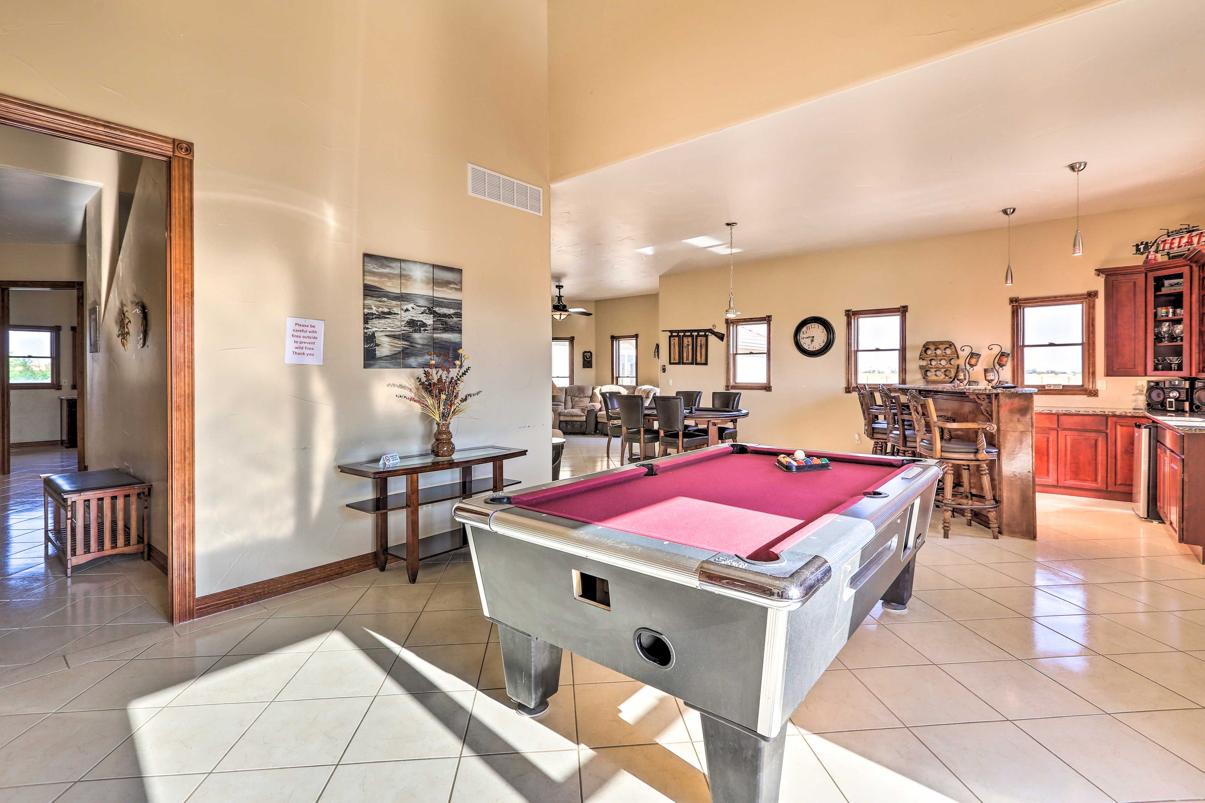Game Area | Pool Table | Poker Table | Bar
