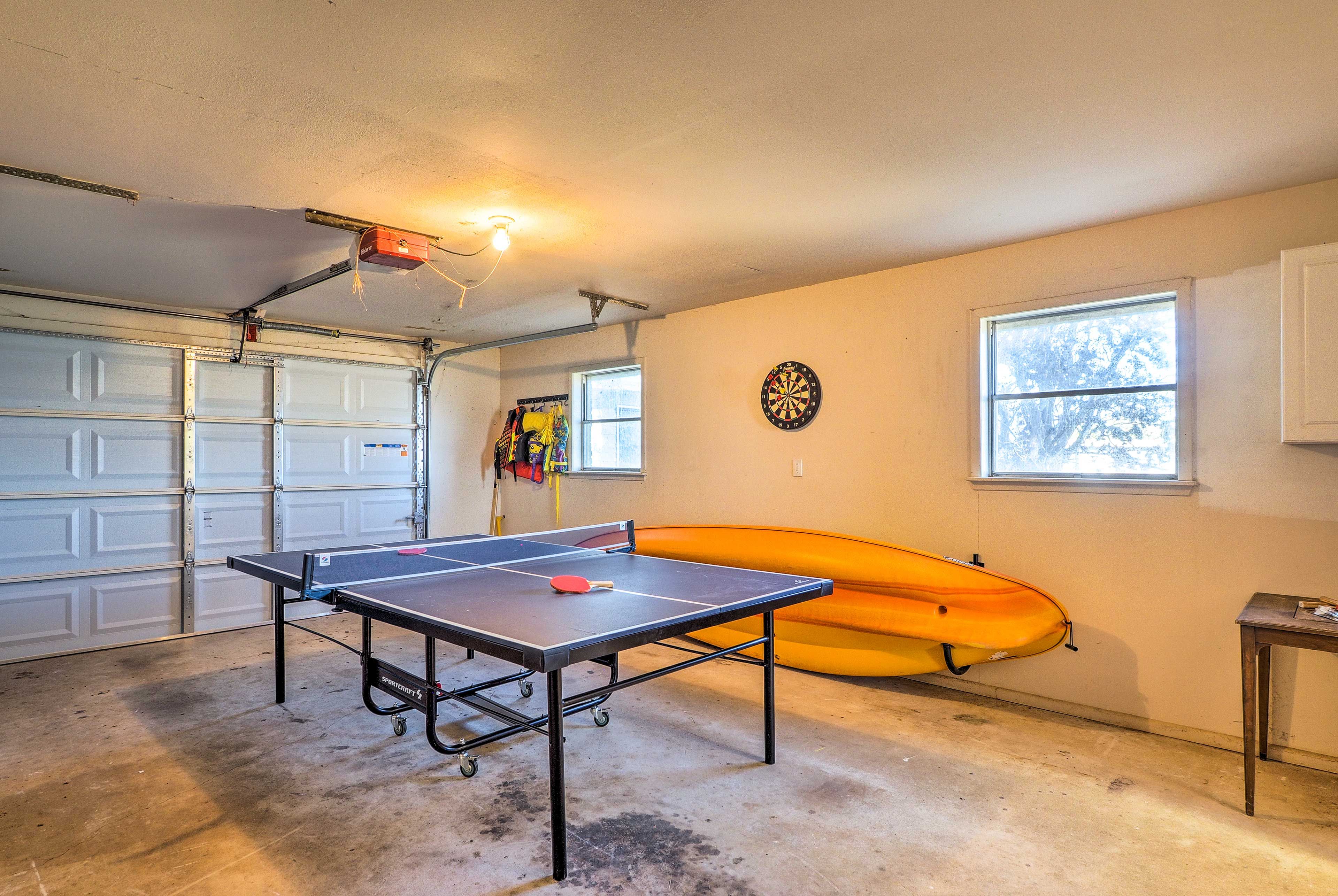 Garage | Ping-Pong Table | Kayaks