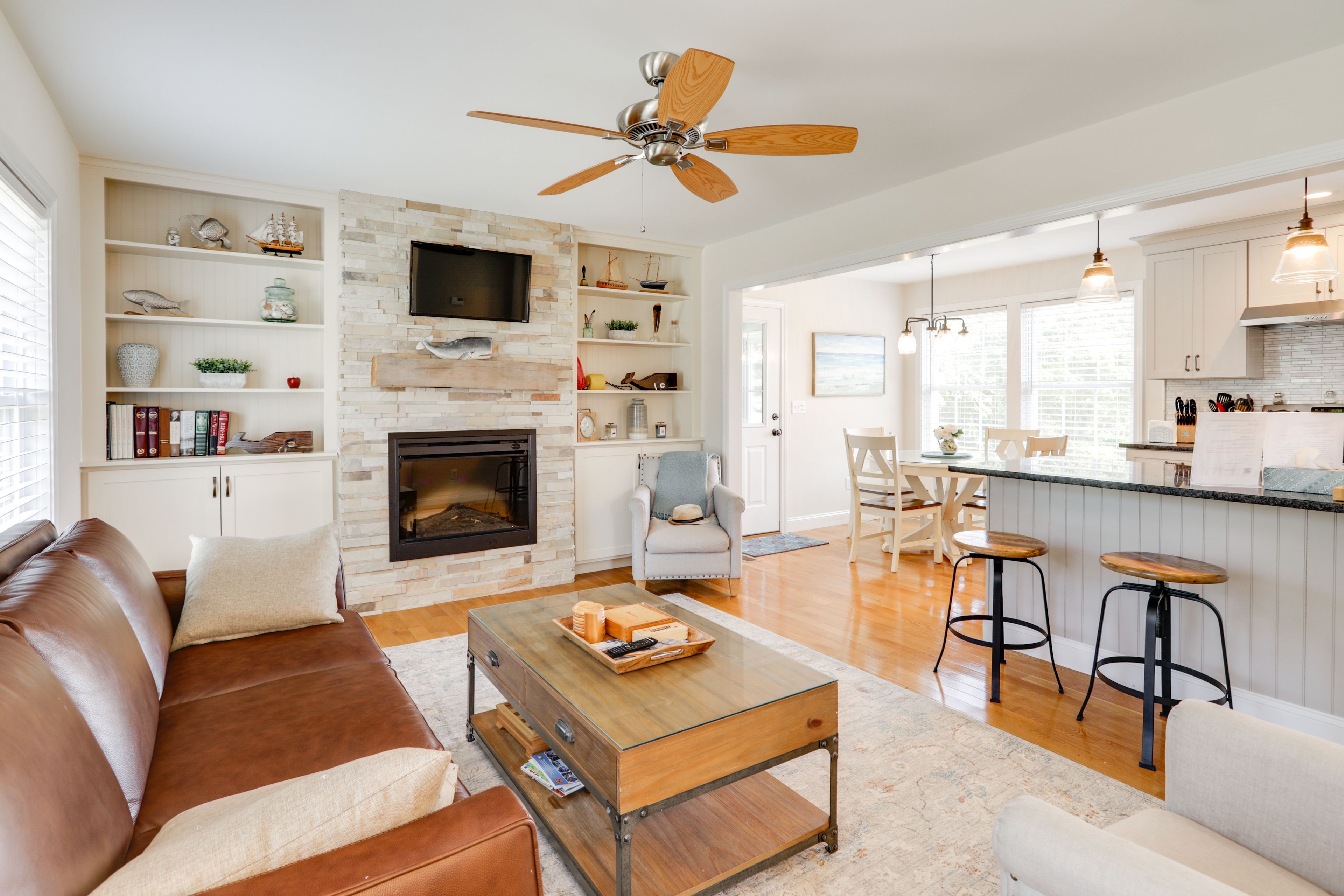 Pawcatuck Vacation Rental | 3BR | 1.5BA | 1,300 Sq Ft | Stairs Required