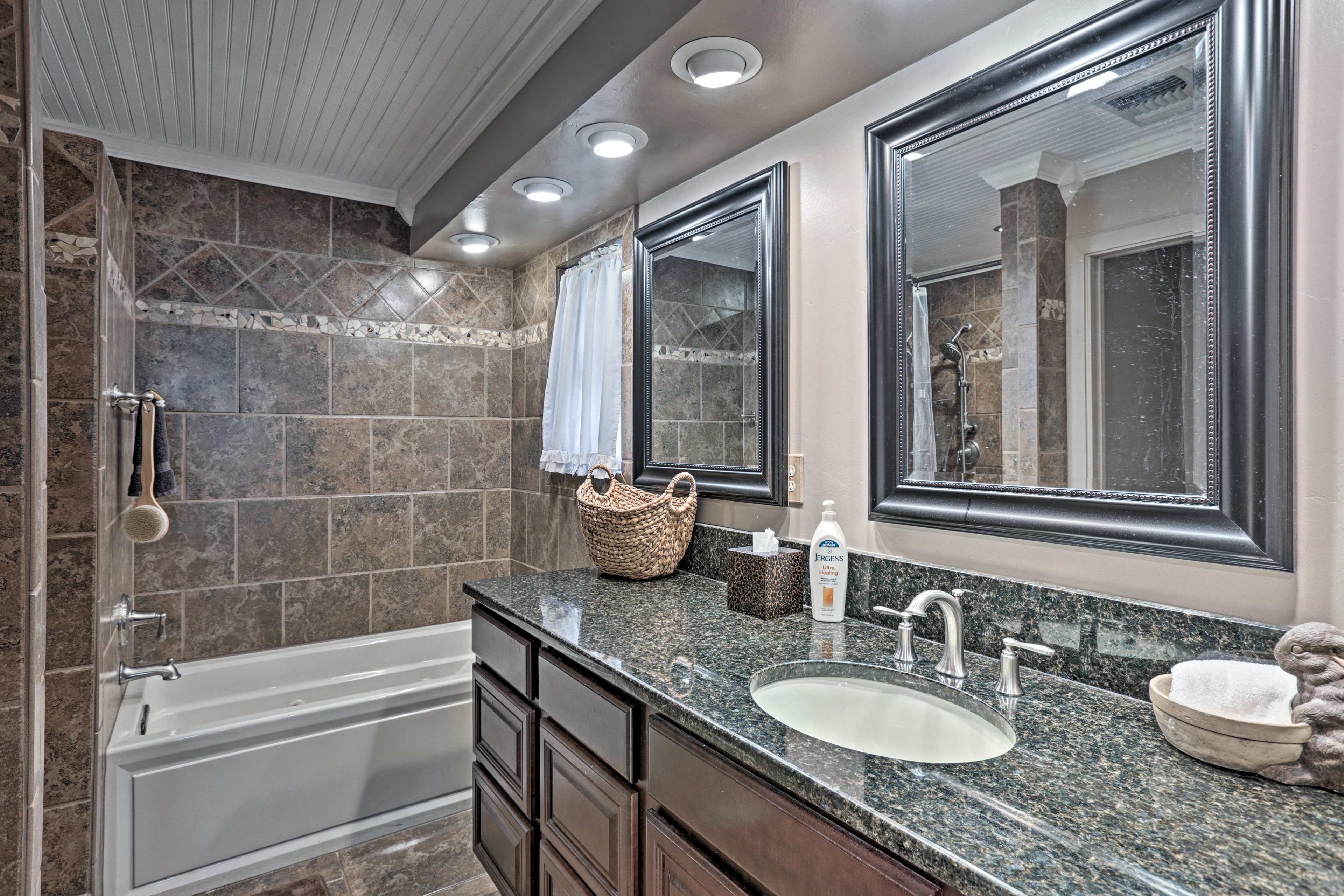 Soak in the tub to soothe aching muscles.