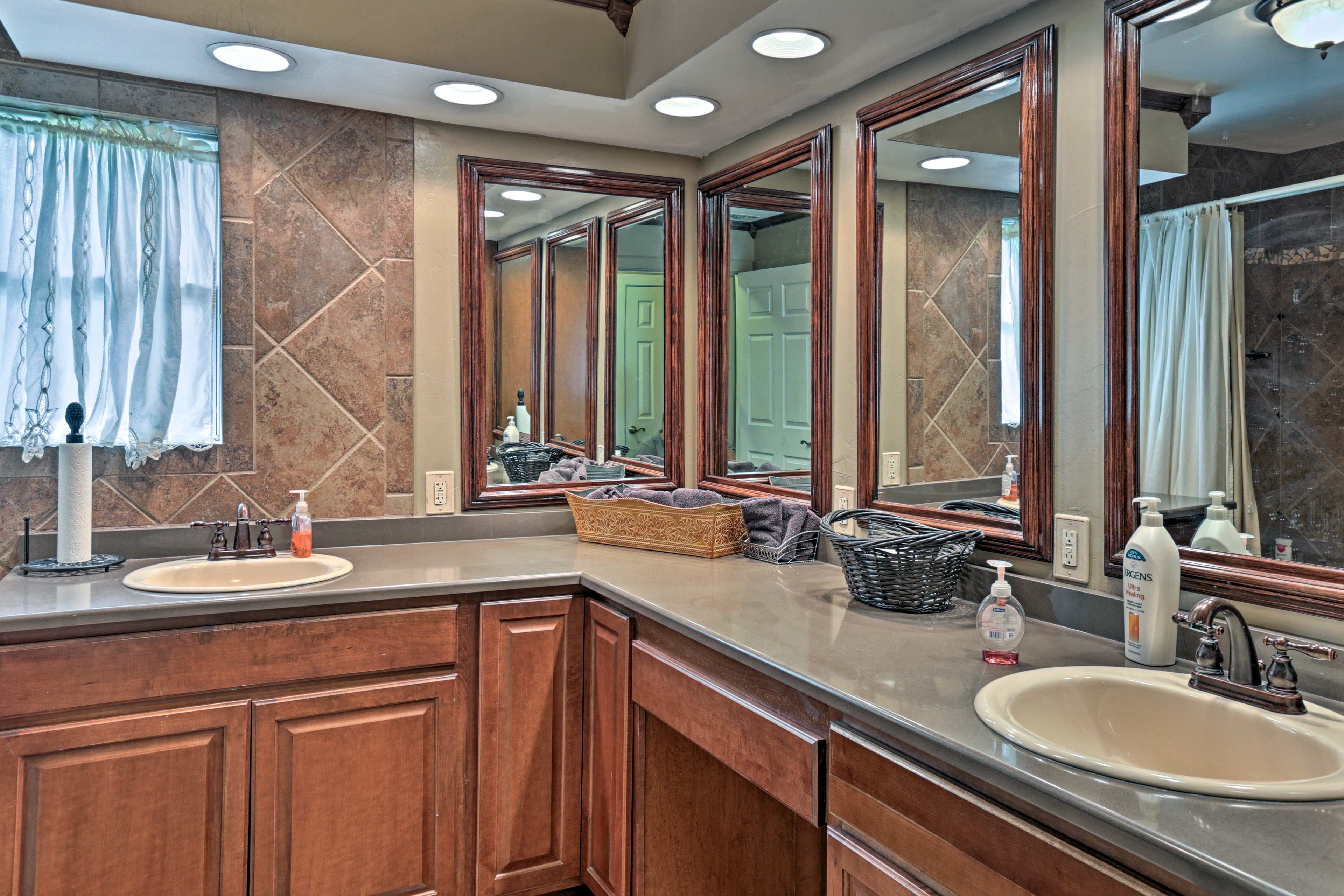 You'll find 2 full bathrooms in the home.