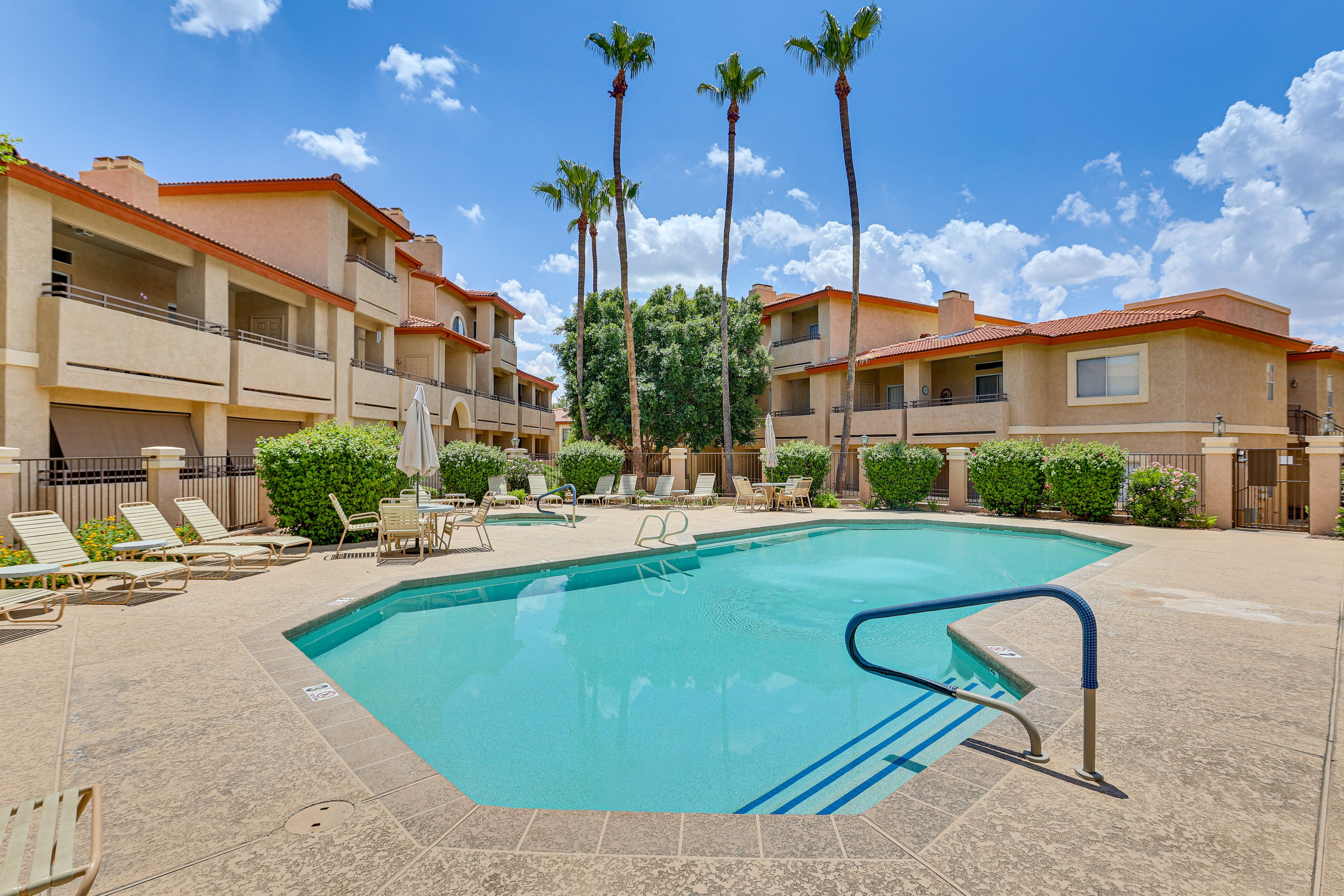Phoenix Vacation Rental | 2BR | 2BA | Stairs Required for Entry | 1,082 Sq Ft