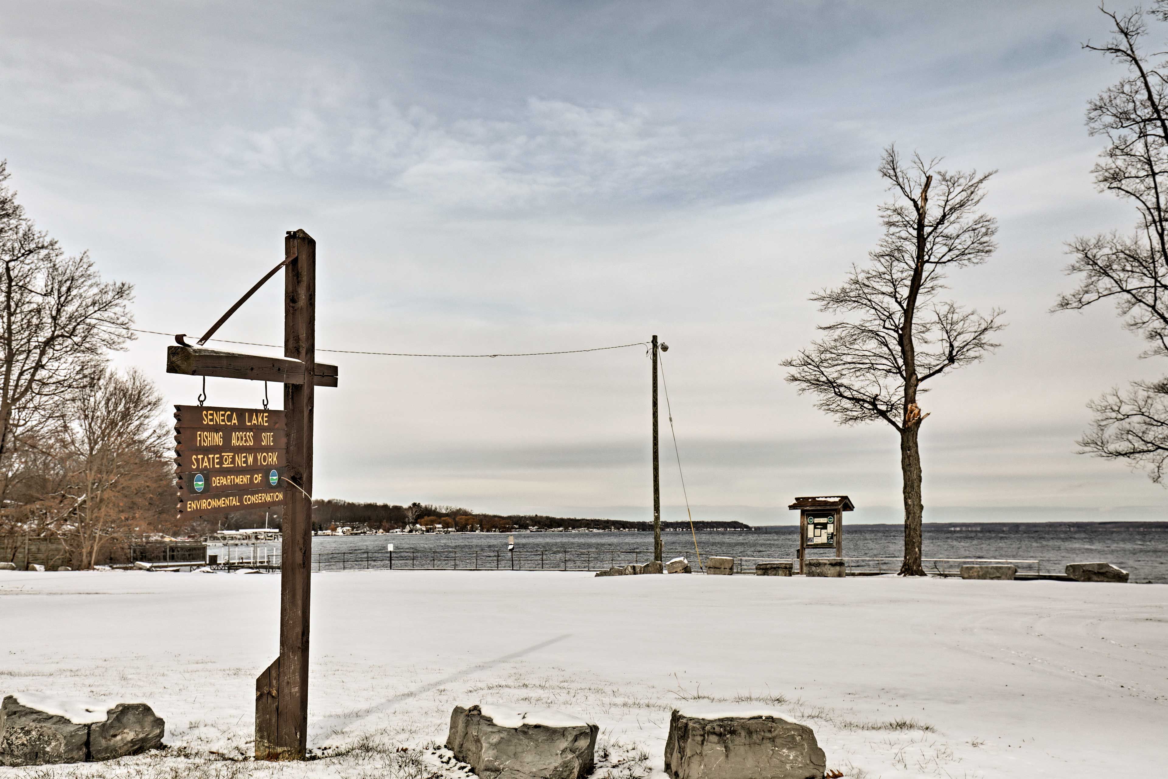 Property Exterior | Walk to Seneca Lake