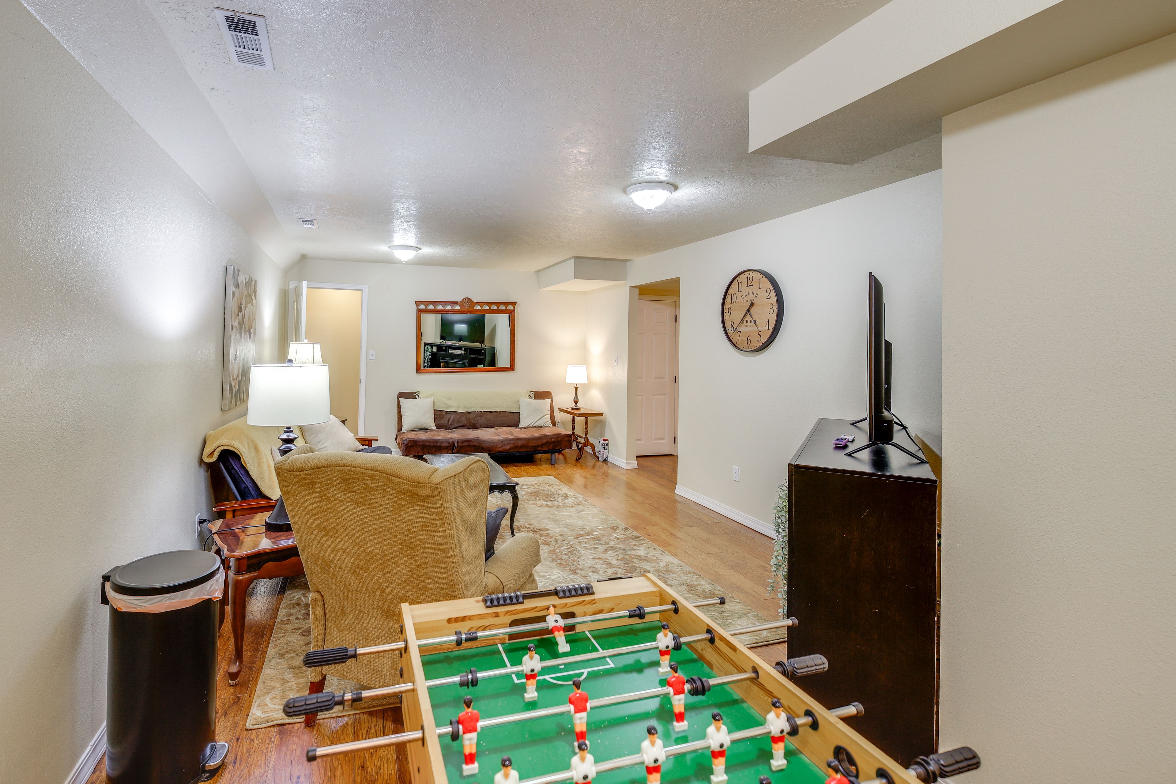 Game Room | 2 Full Futons | Foosball | Basement Level