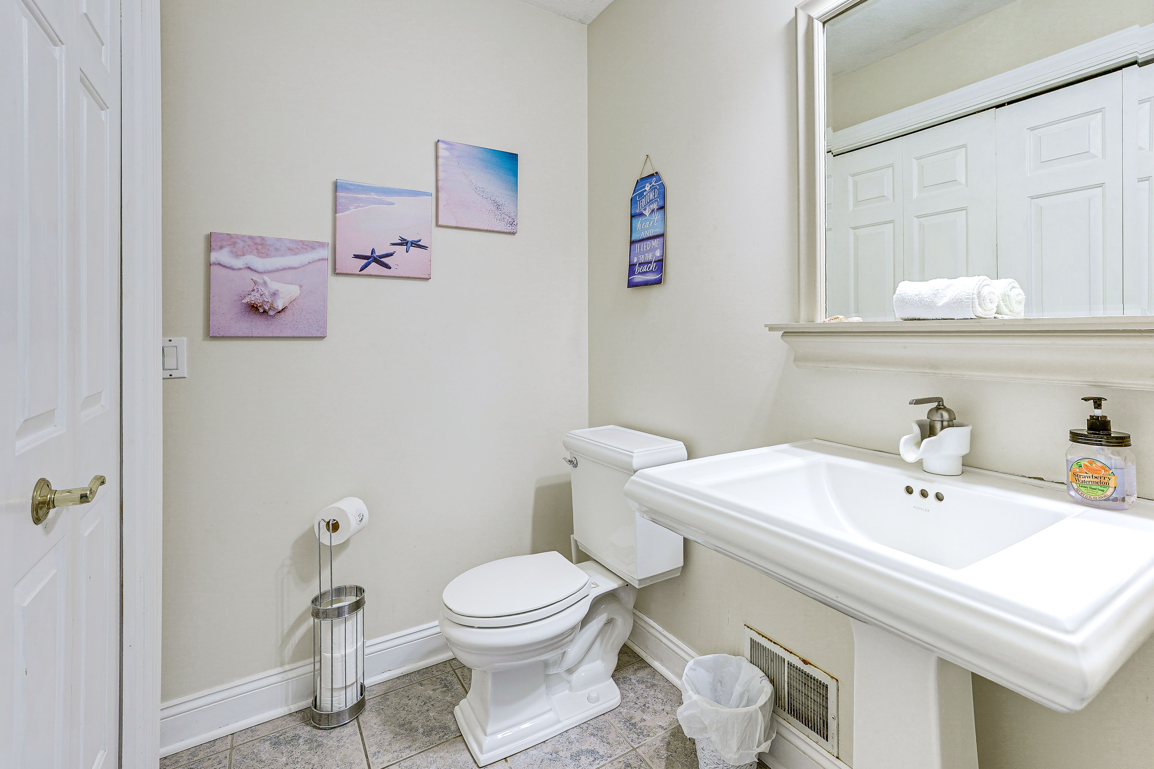 Half Bathroom | Washer & Dryer | Linens & Towels Provided