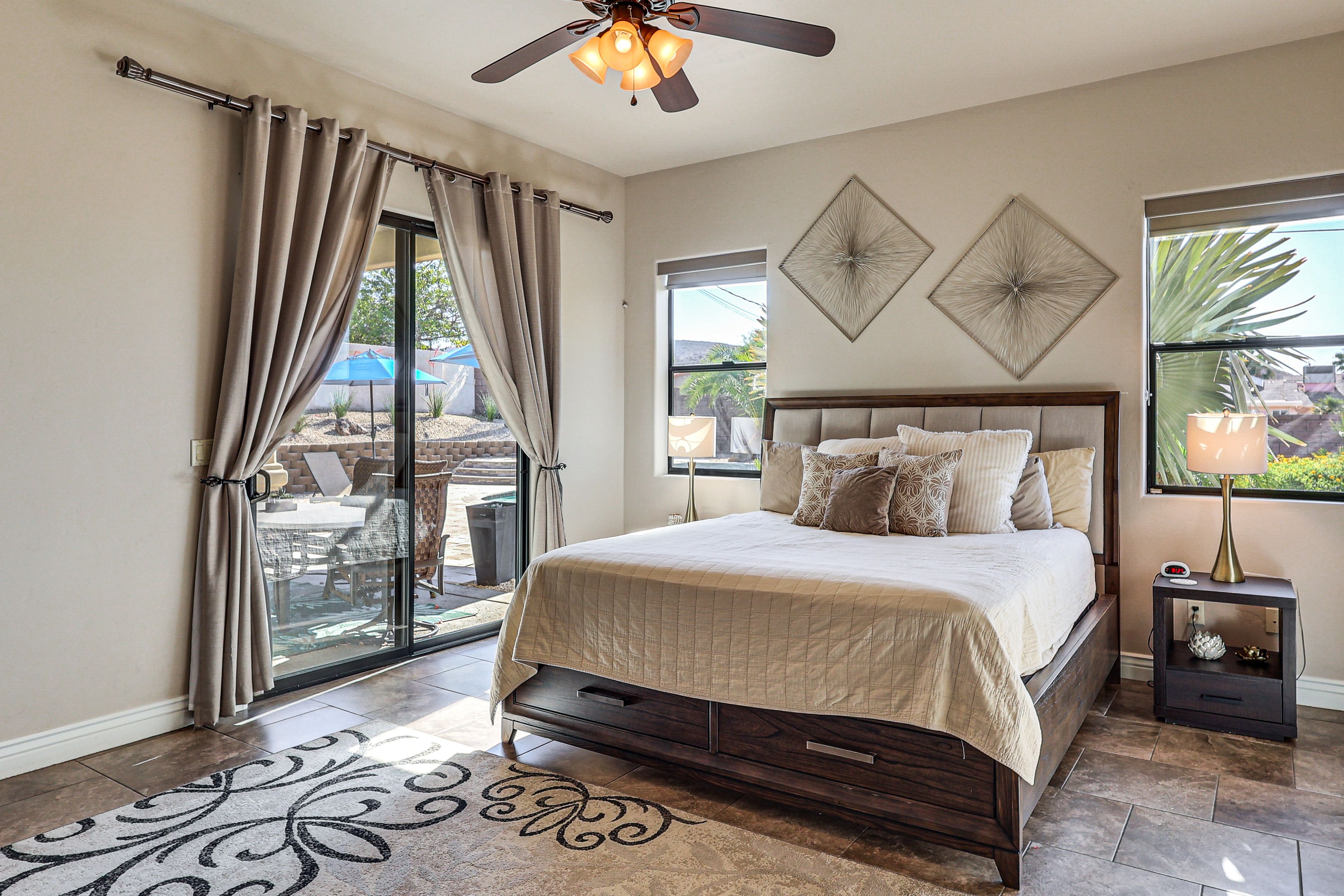 Bedroom 1 | California King Bed | Walk-In Closet