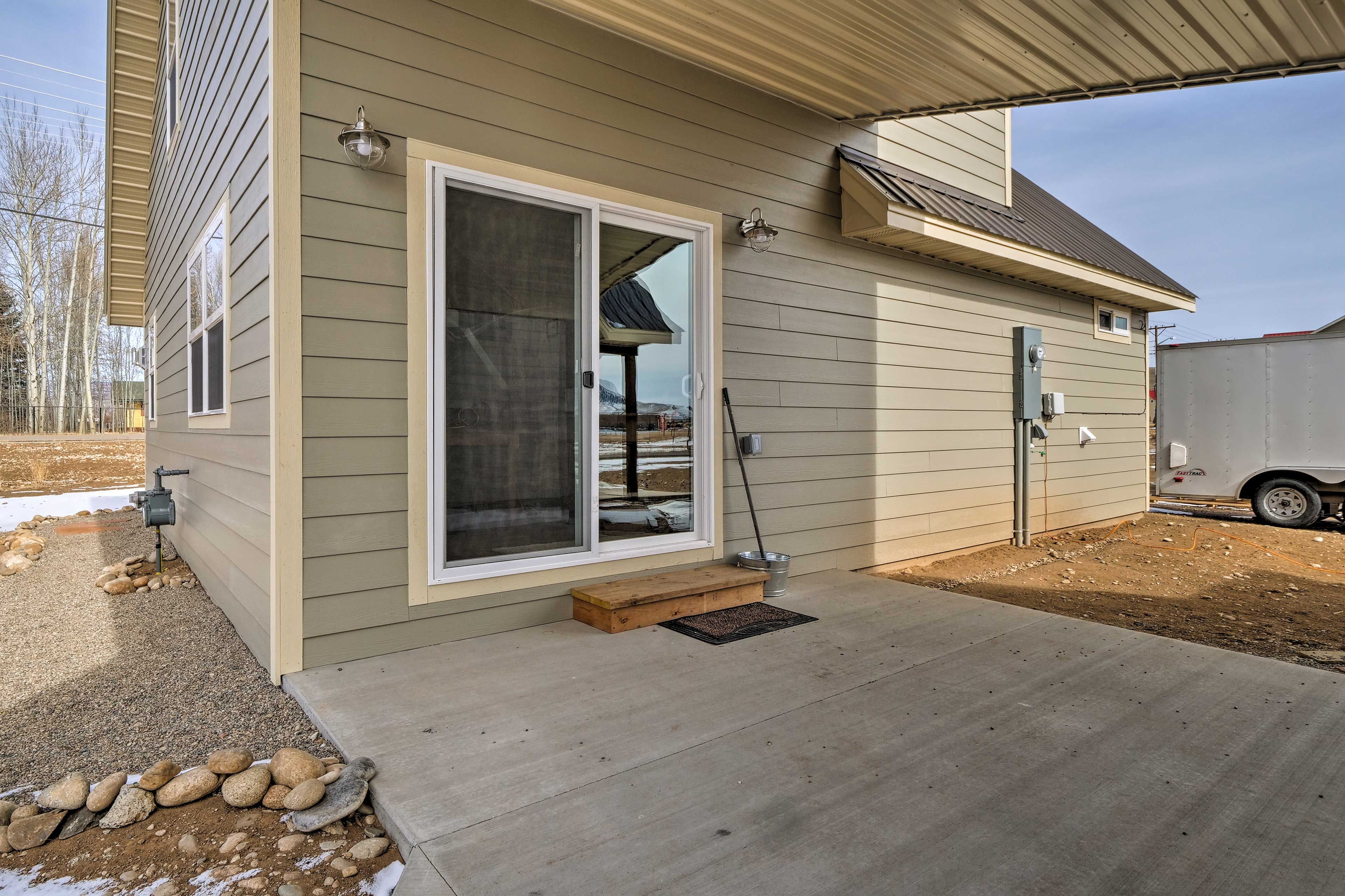 Private Patio | Spacious Yard | Scenic Views