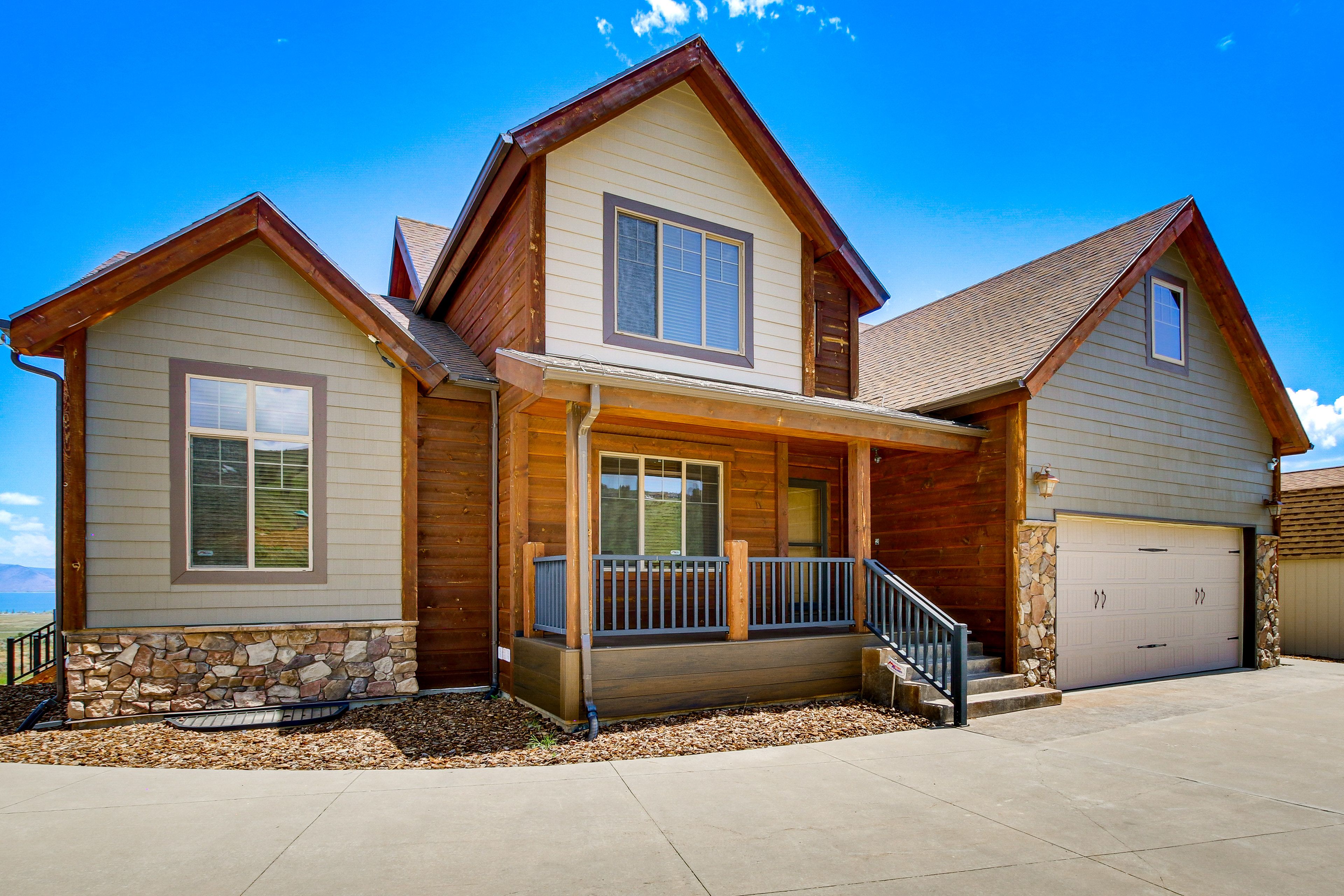 Exterior | 3-Story Home | Fire Pit