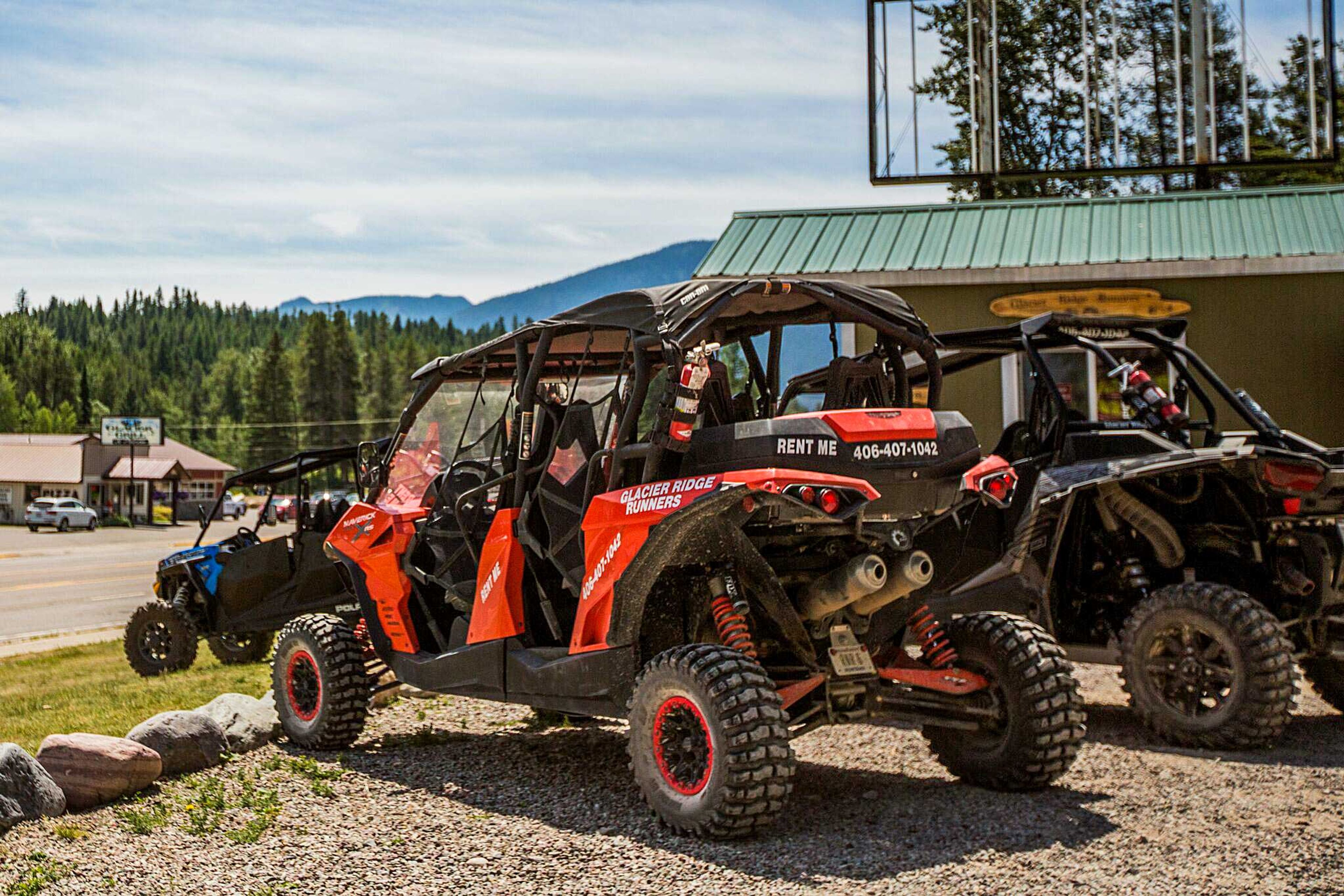 Off roading adventures are a few minutes away.