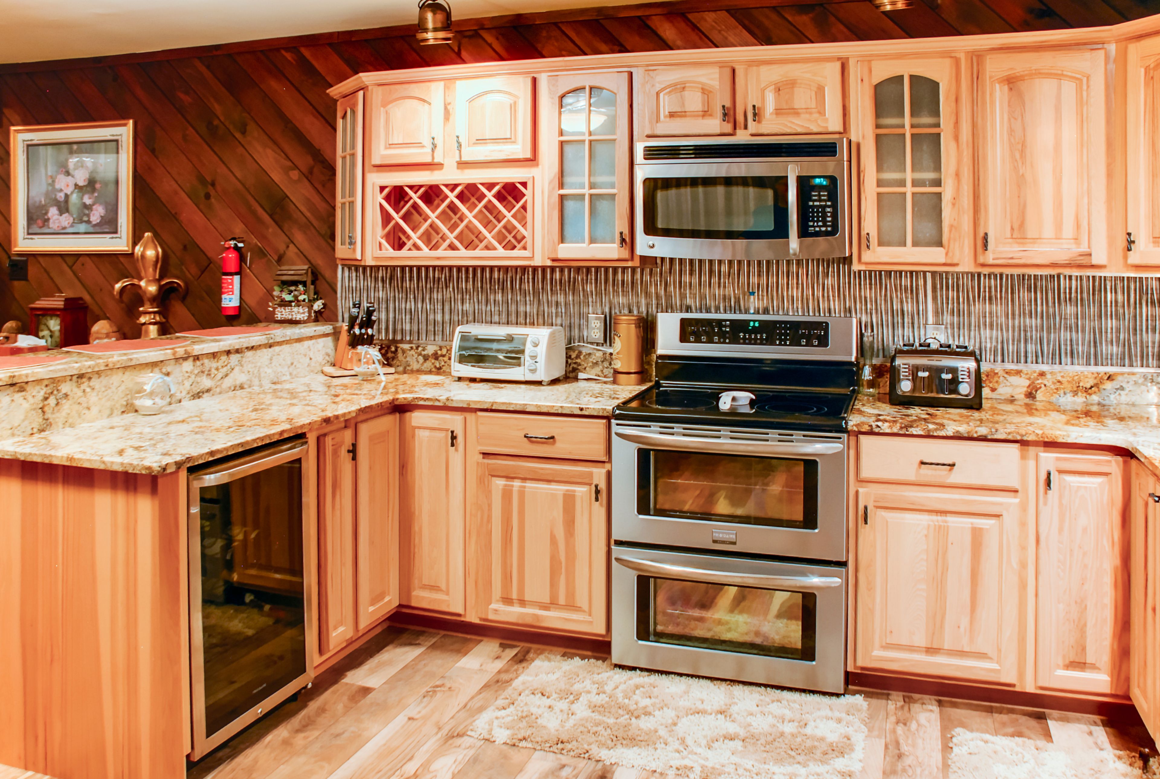 The kitchen has everything you need to make your favorite meals.