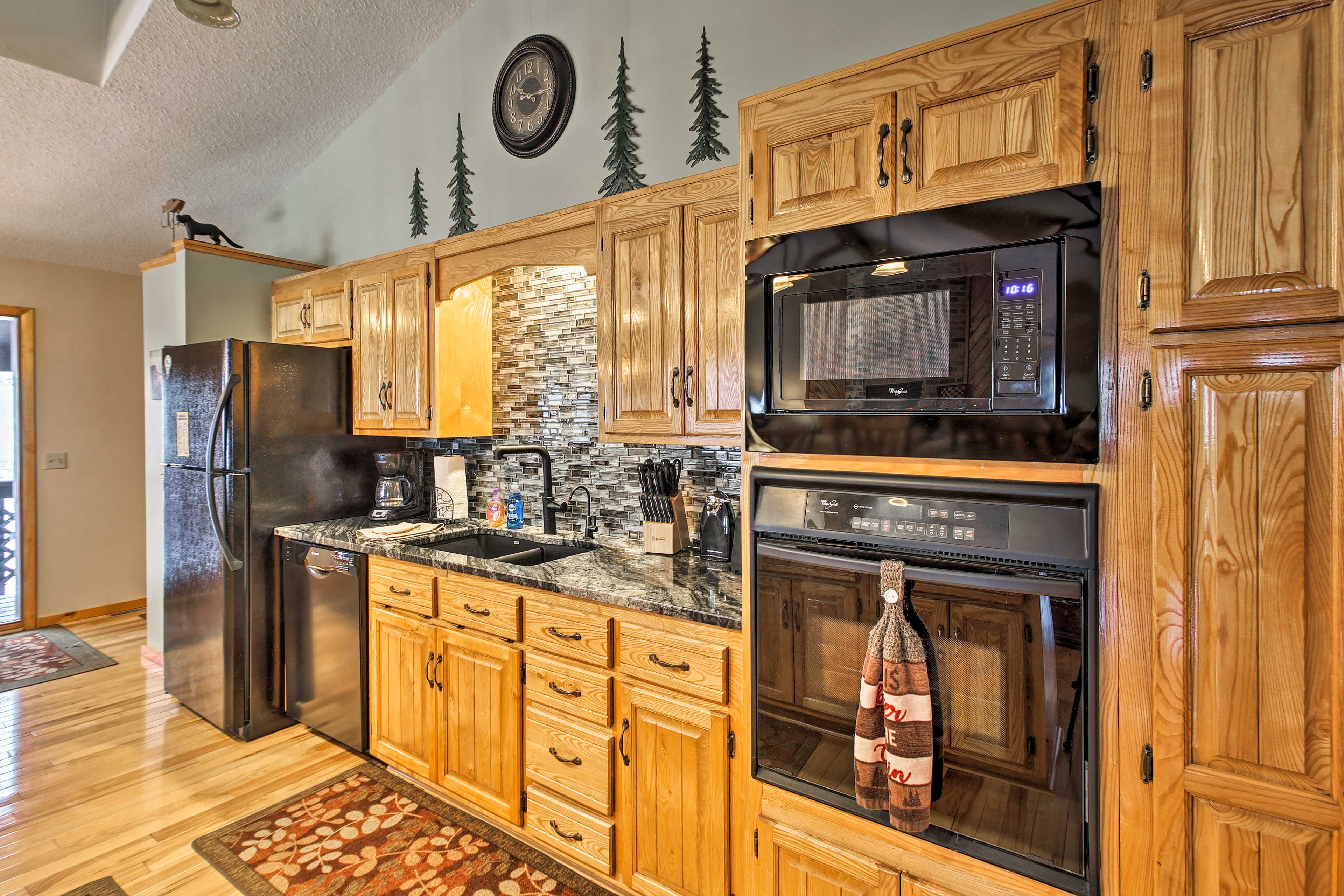 You'll have all the essential kitchenware needed.