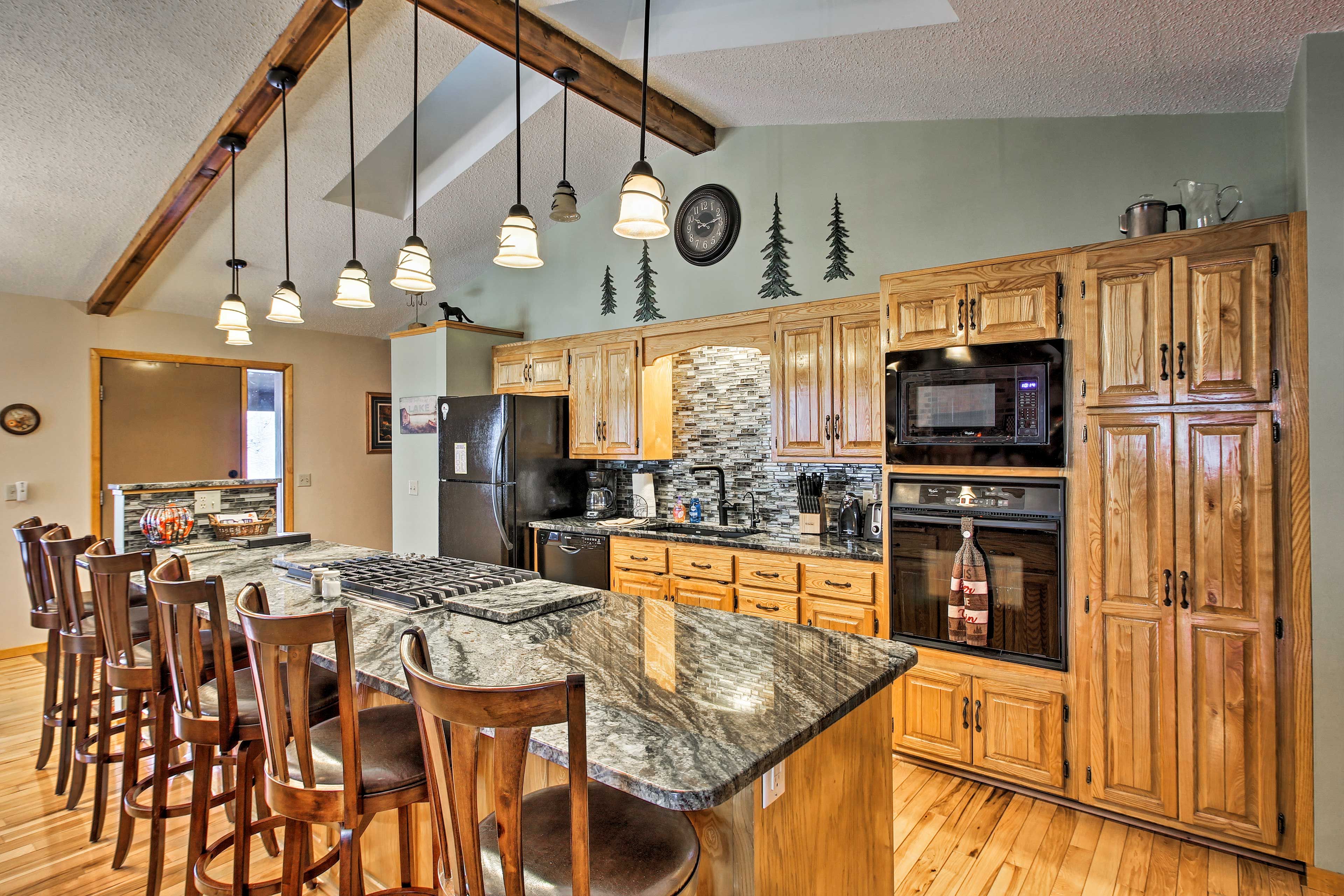 Plan the day's adventures over a hot breakfast and coffee.