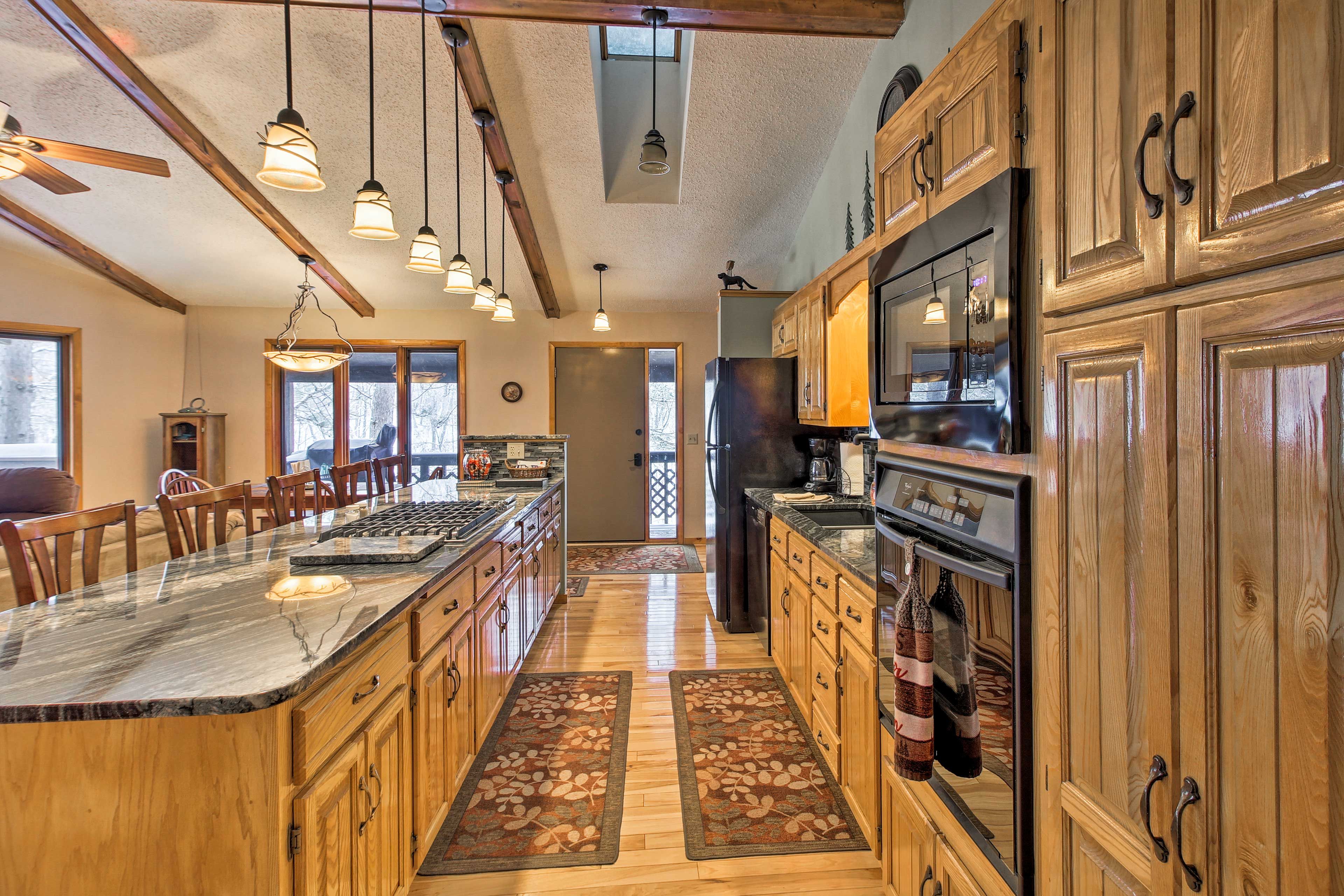 Ample counter space makes gourmet meal prep a breeze!