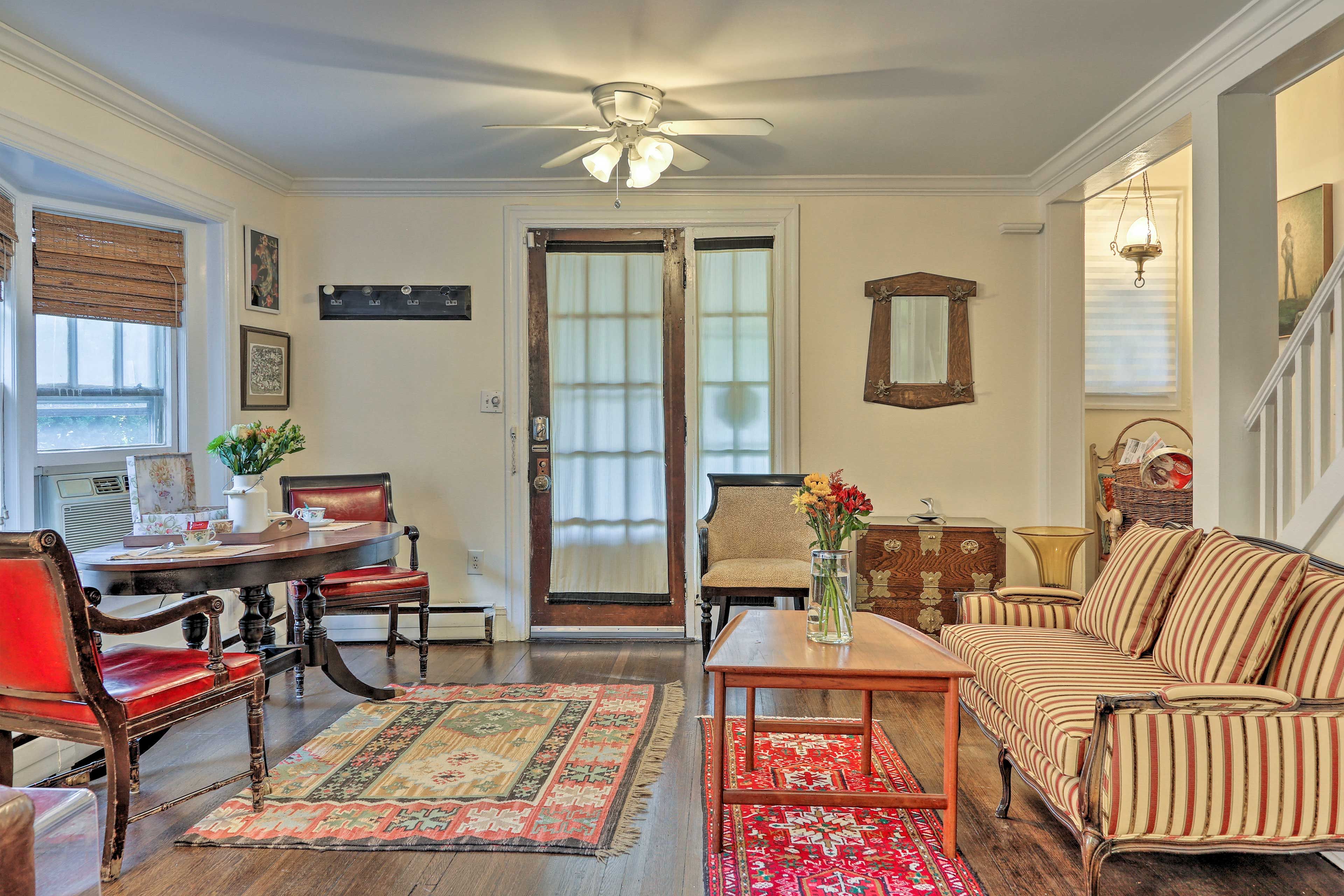 Interior | Sitting & Dining Room | Free WiFi | Window A/C Units