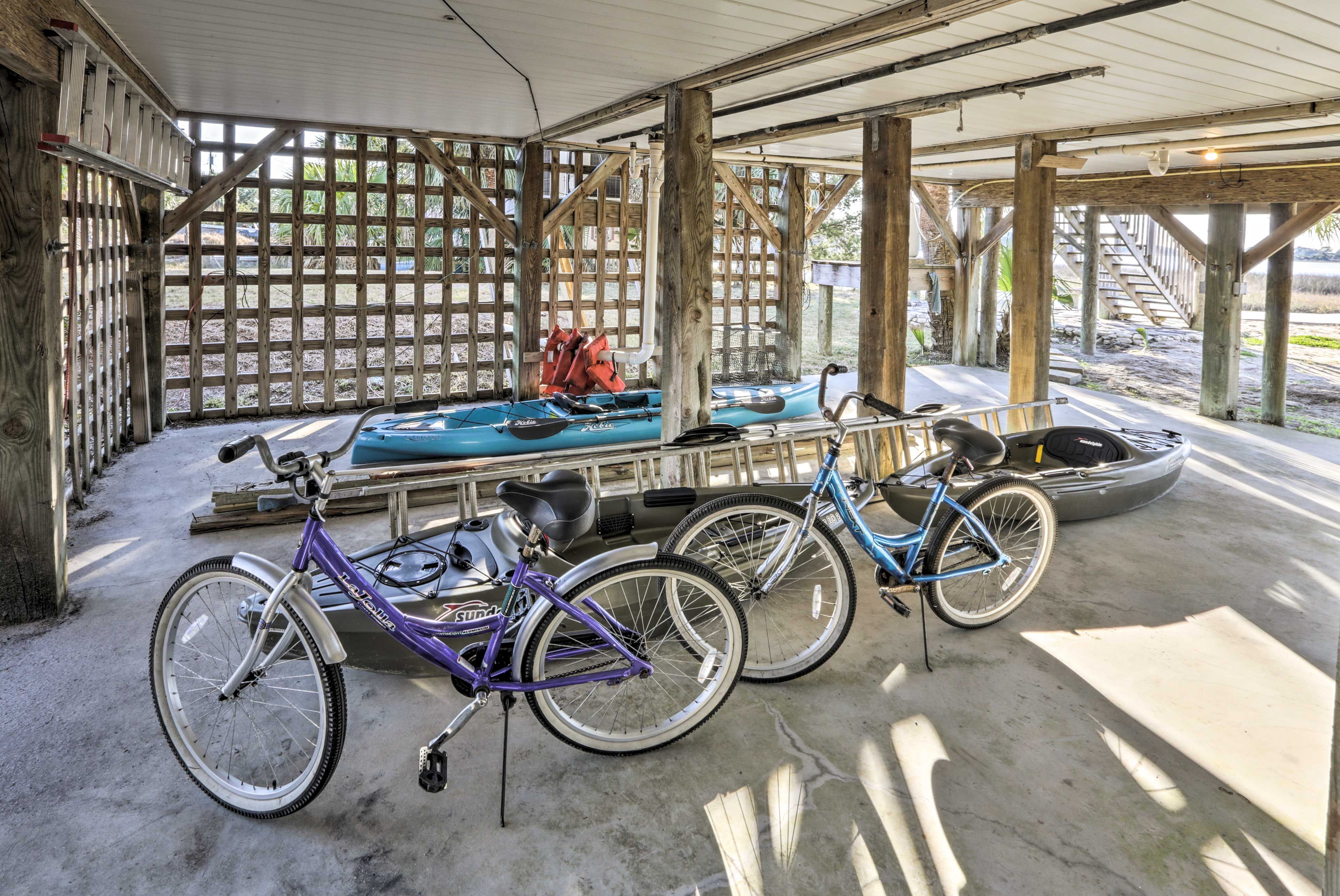 Bicycles & Kayaks for Guest Use