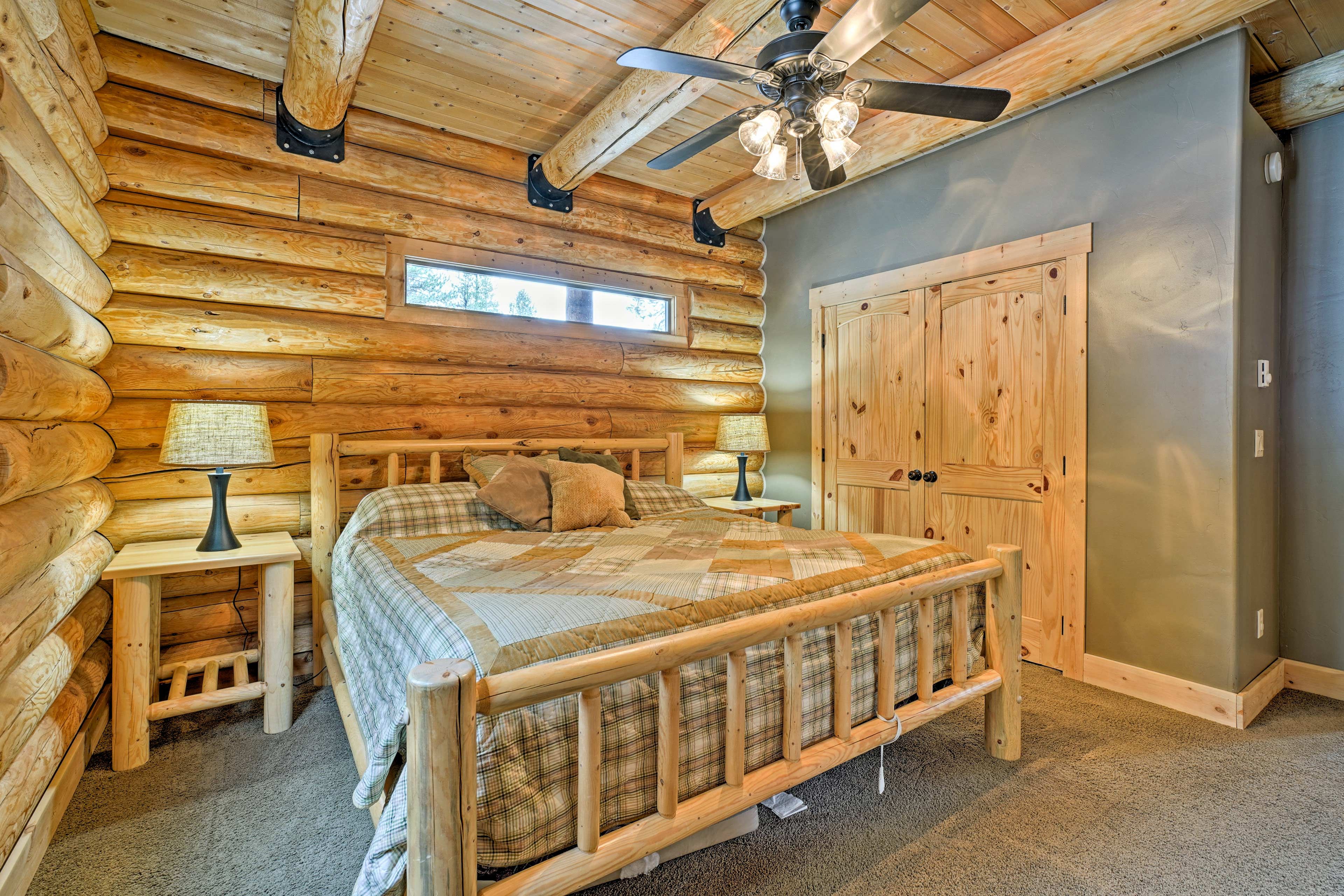 Rest easy on the king bed in the bedroom suite