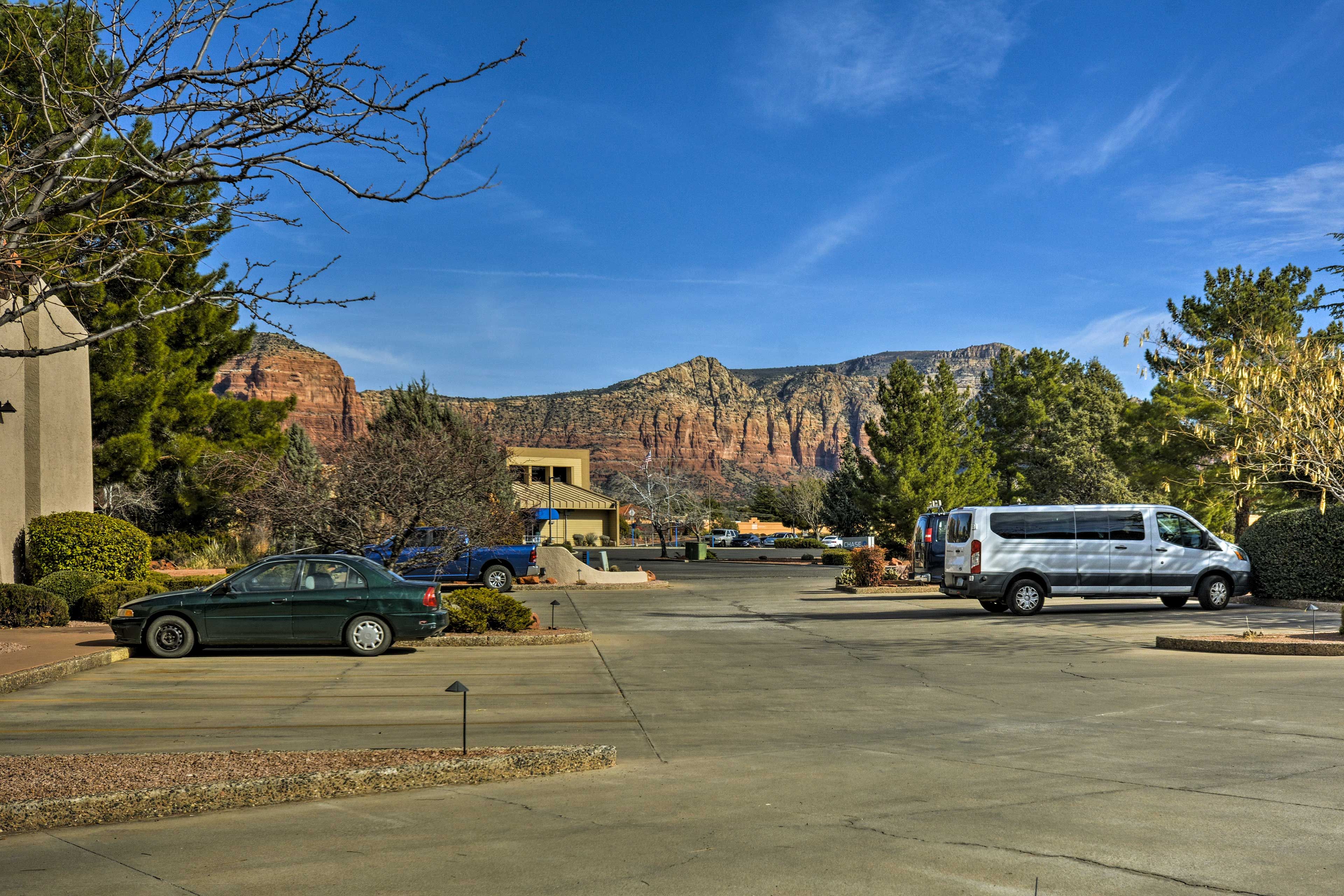 Enjoy the gorgeous views of the Red Rock ridges!