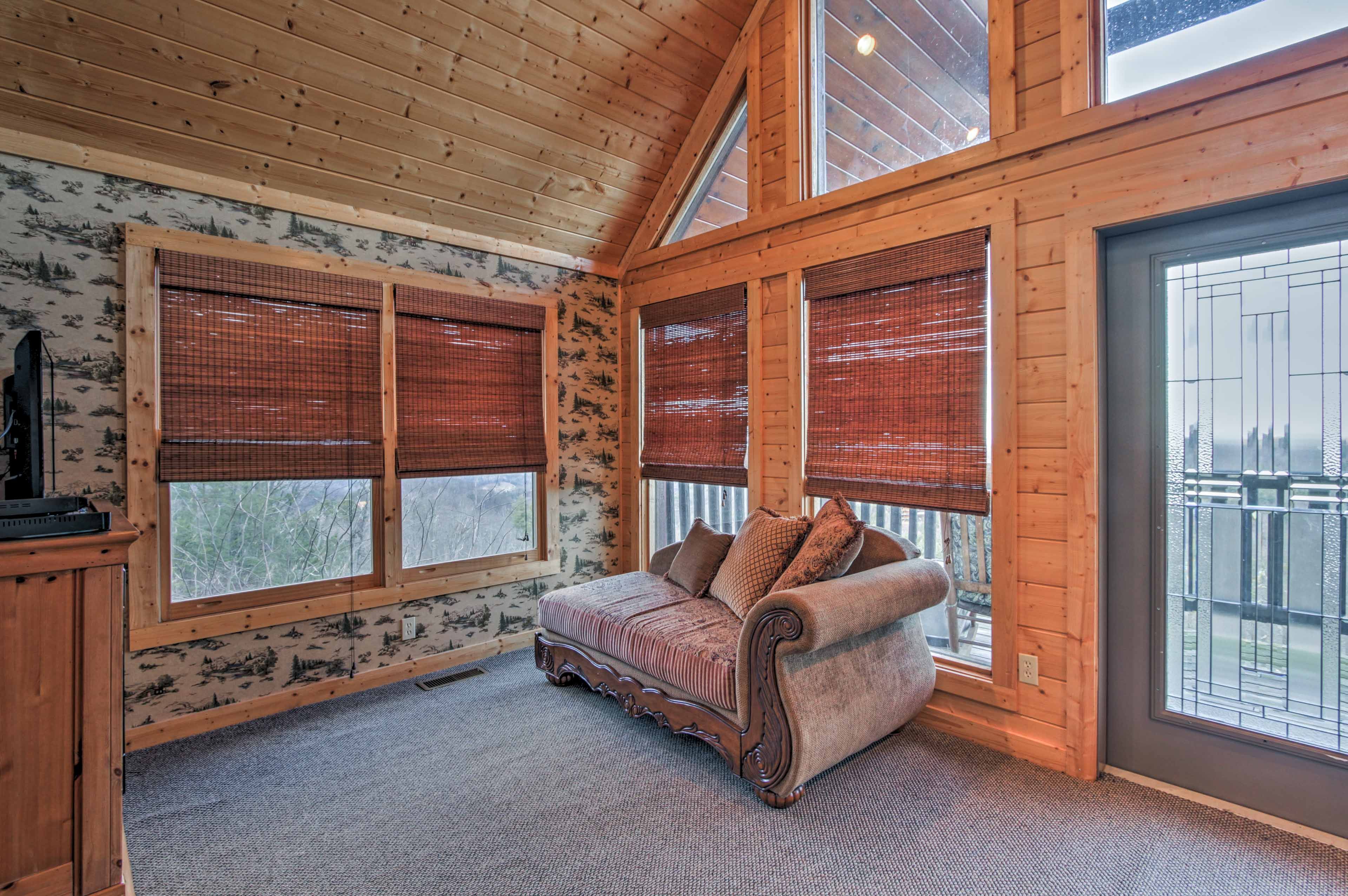 Read your favorite book on the chaise lounge chair.
